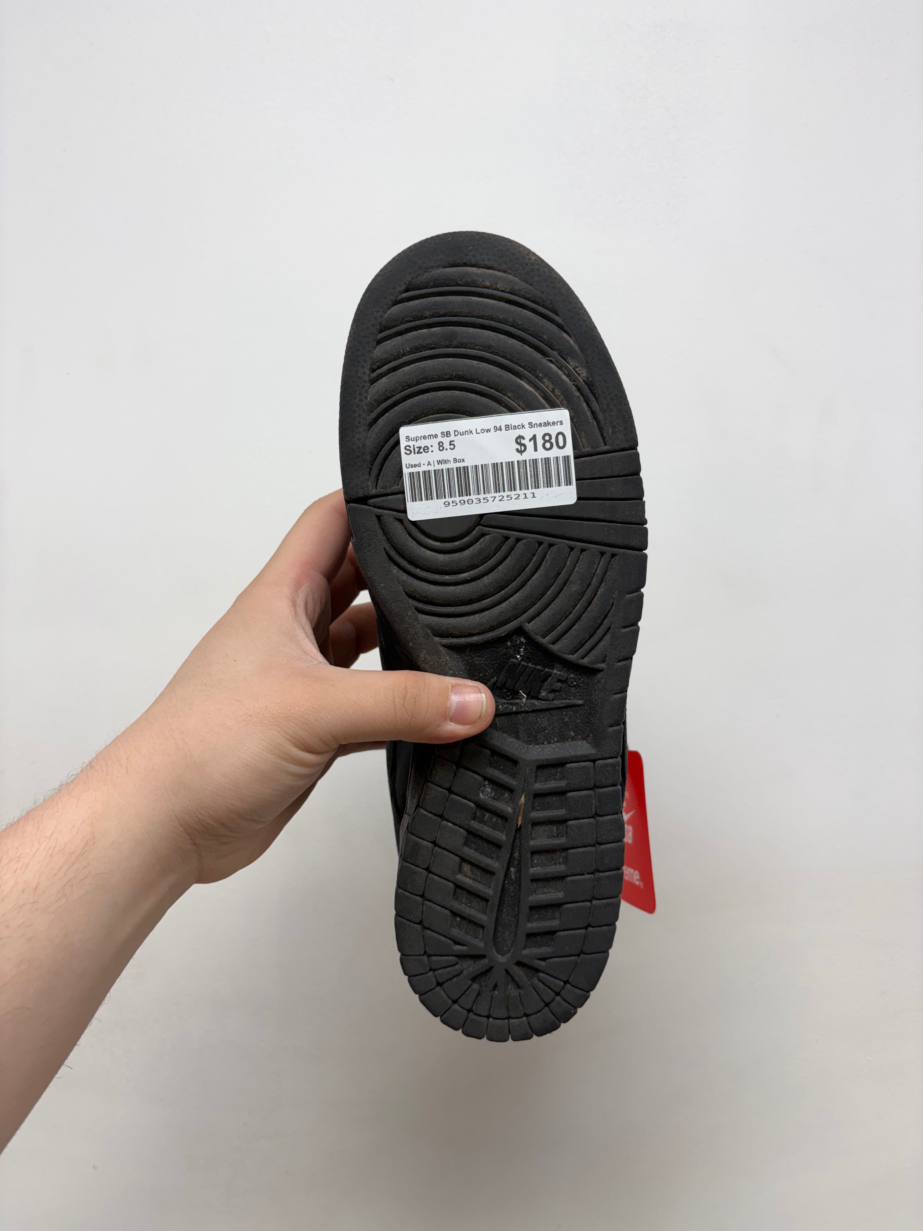 Supreme SB Dunk Low 94 Black Sneakers