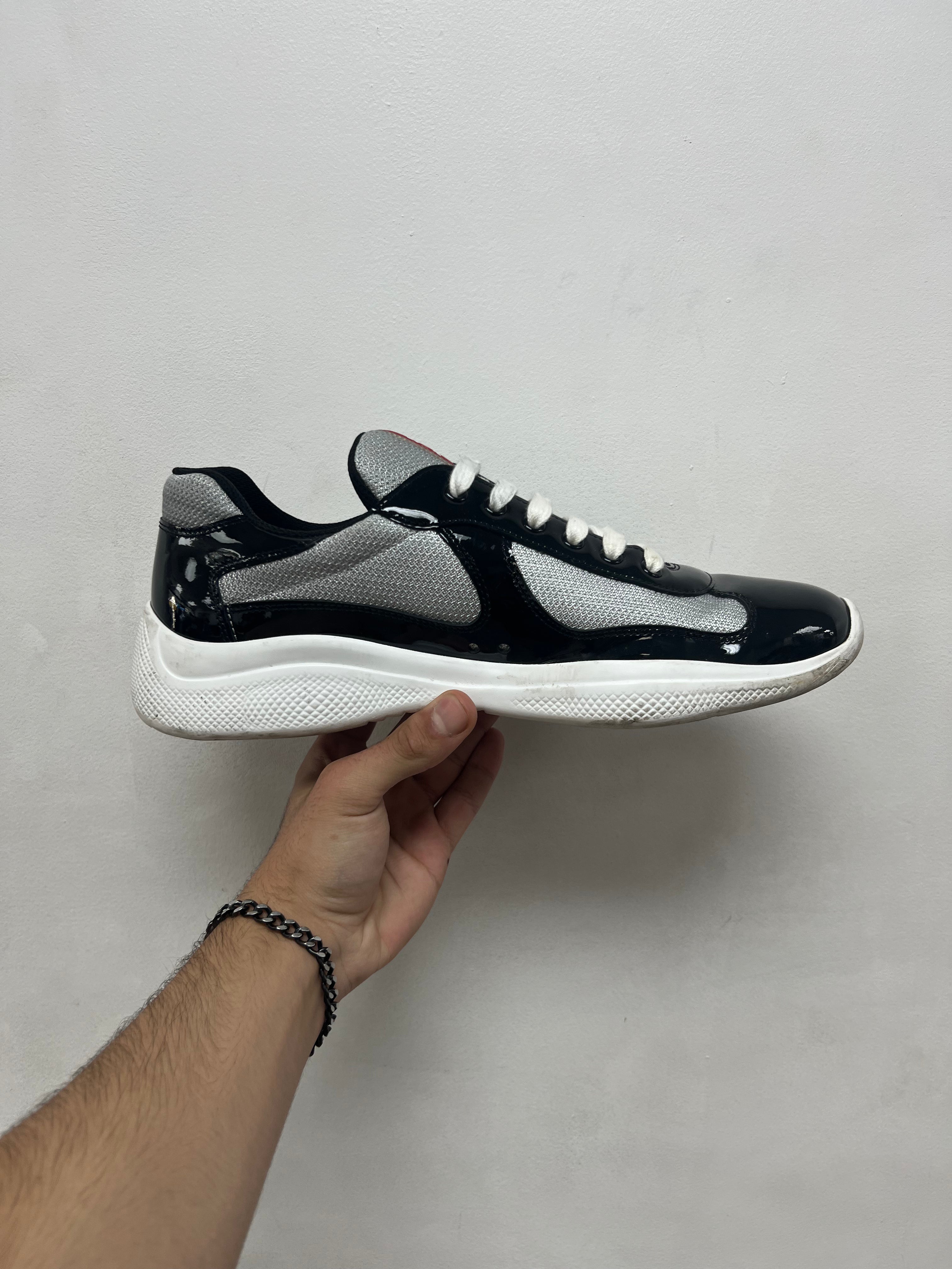 Prada Black White Cups Sneakers