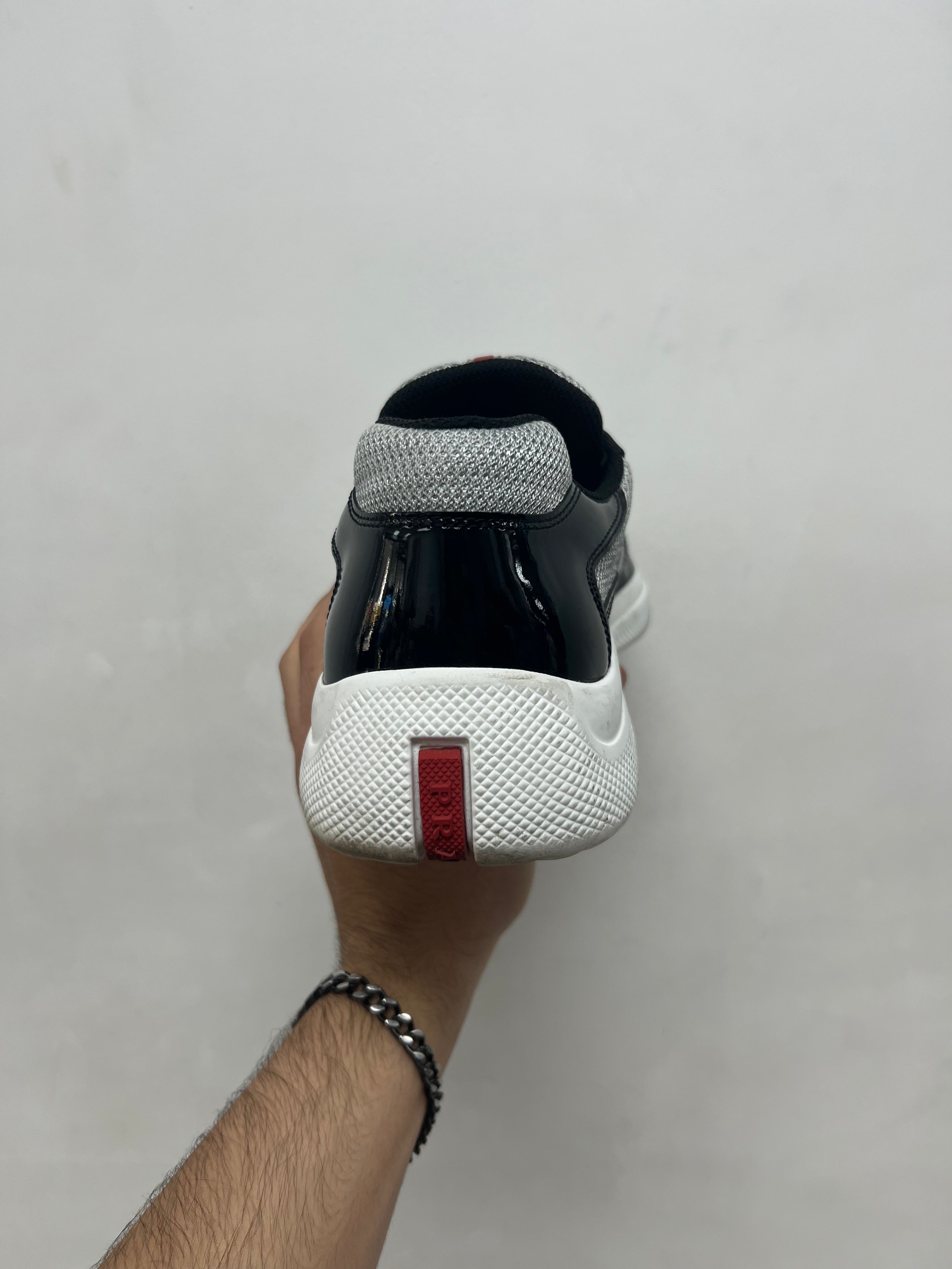 Prada Black White Cups Sneakers