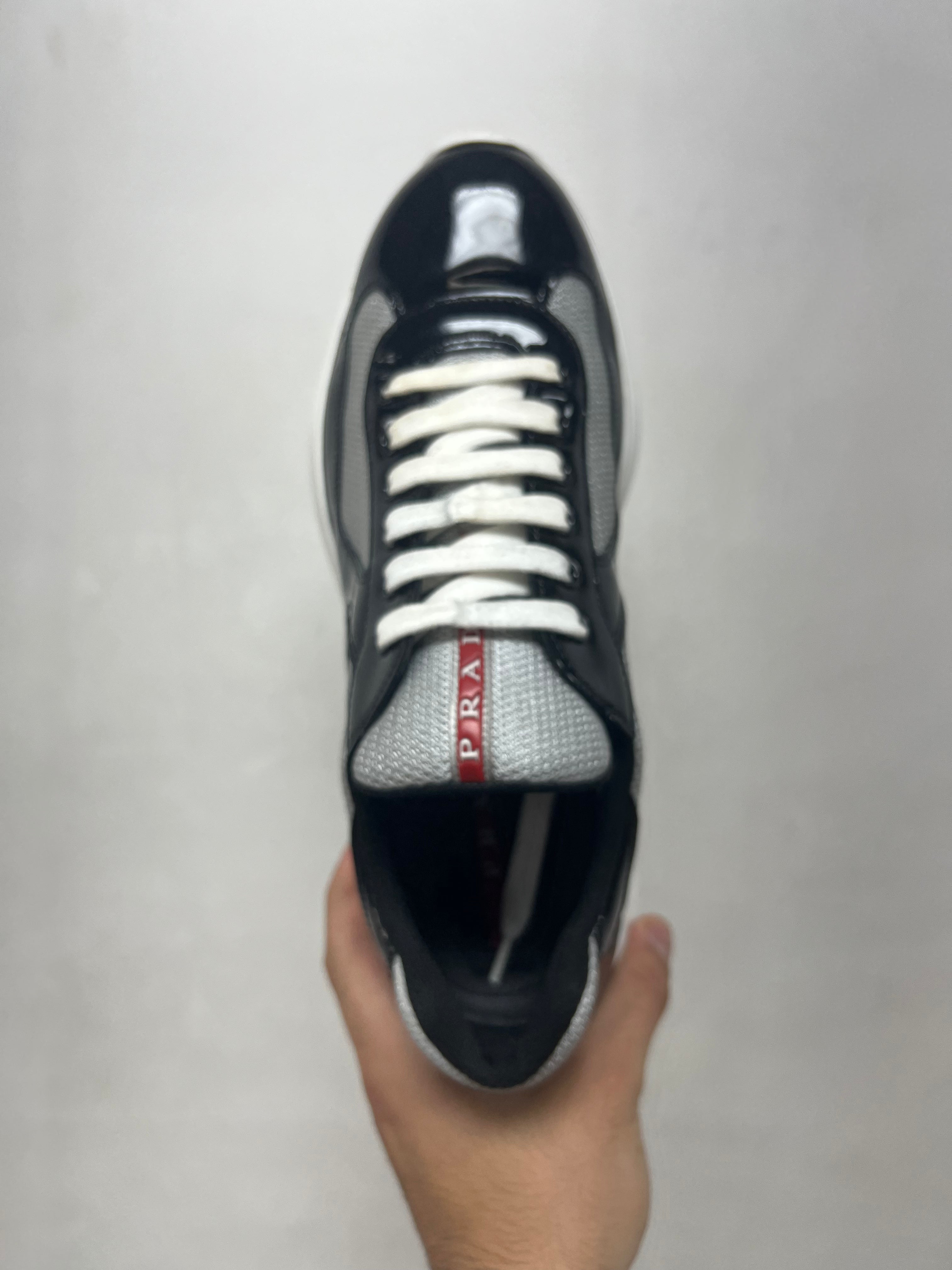 Prada Black White Cups Sneakers