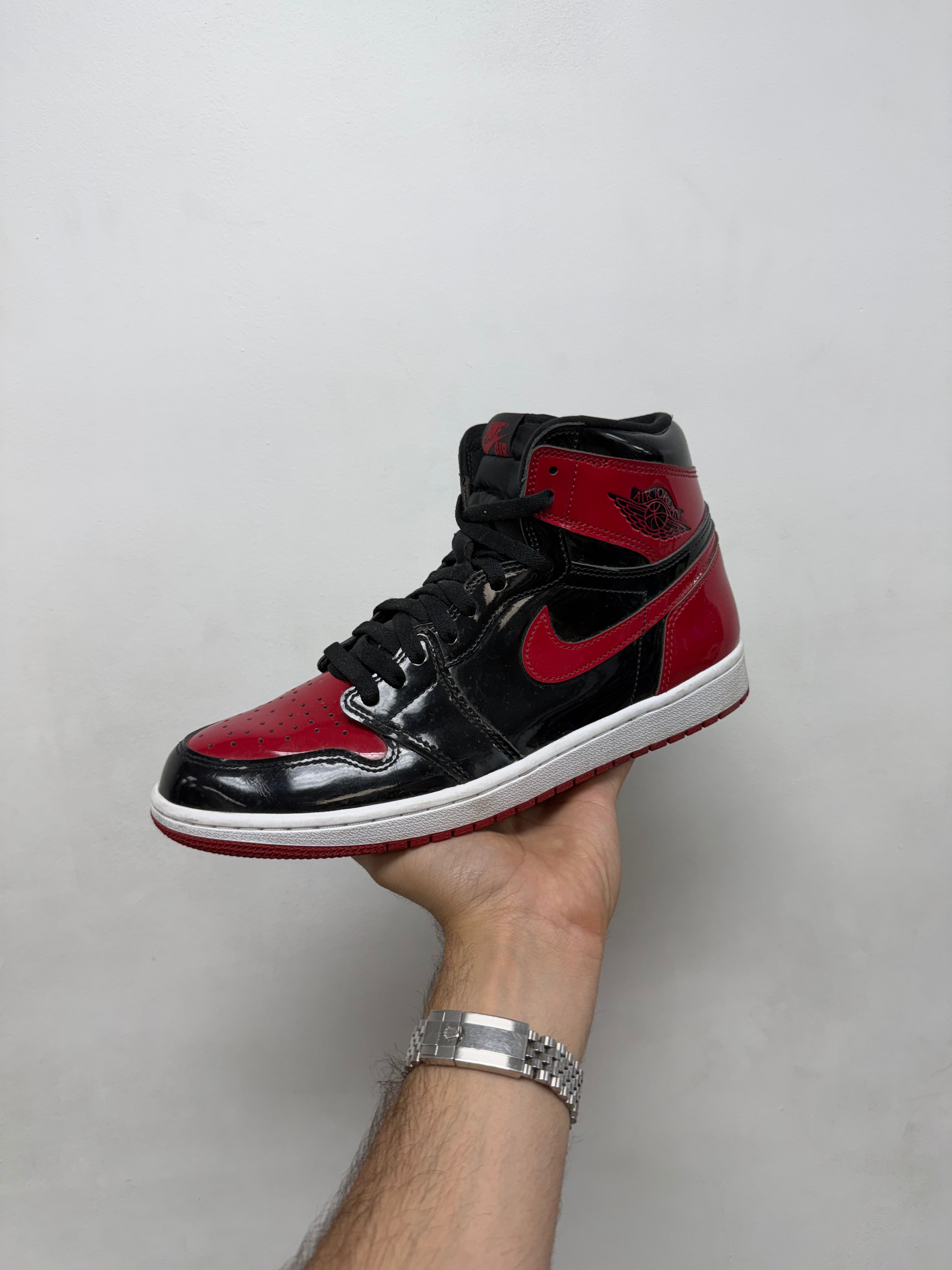 Jordan 1 Patent Bred Sneakers