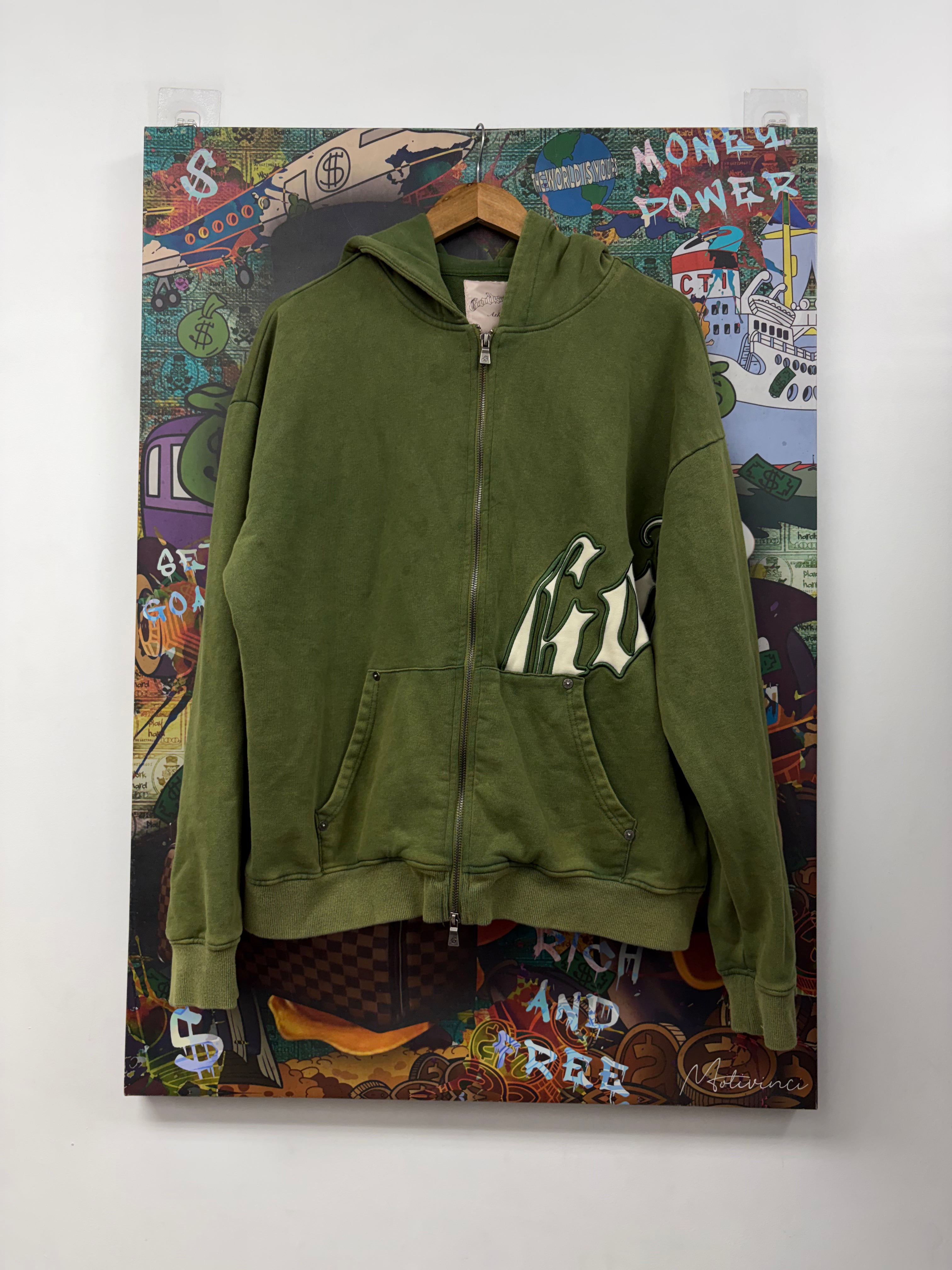 Godspeed Olive Cream OG Logo Zip Up