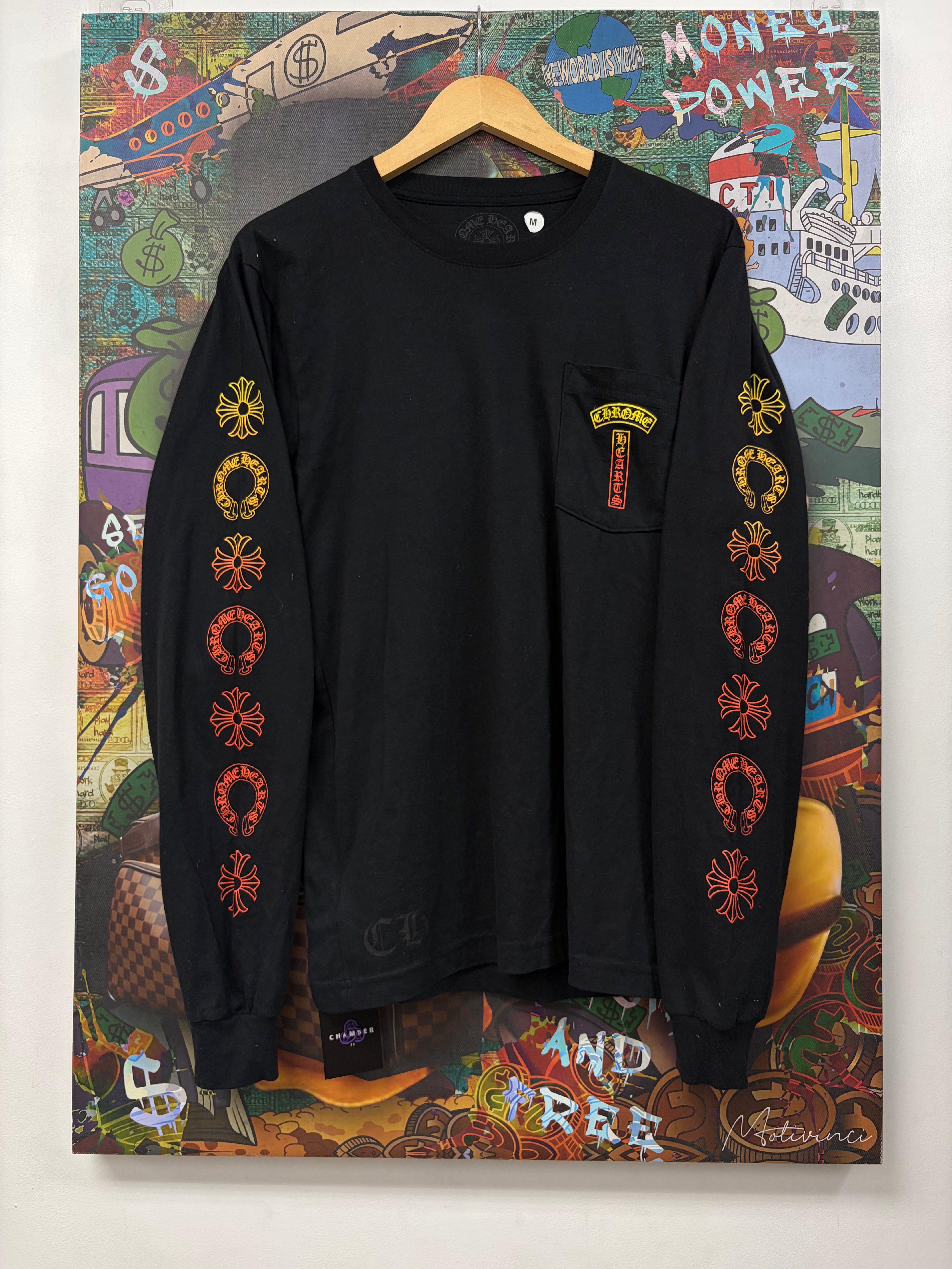 Chrome Hearts Black Gradient T-Bar Long Sleeve