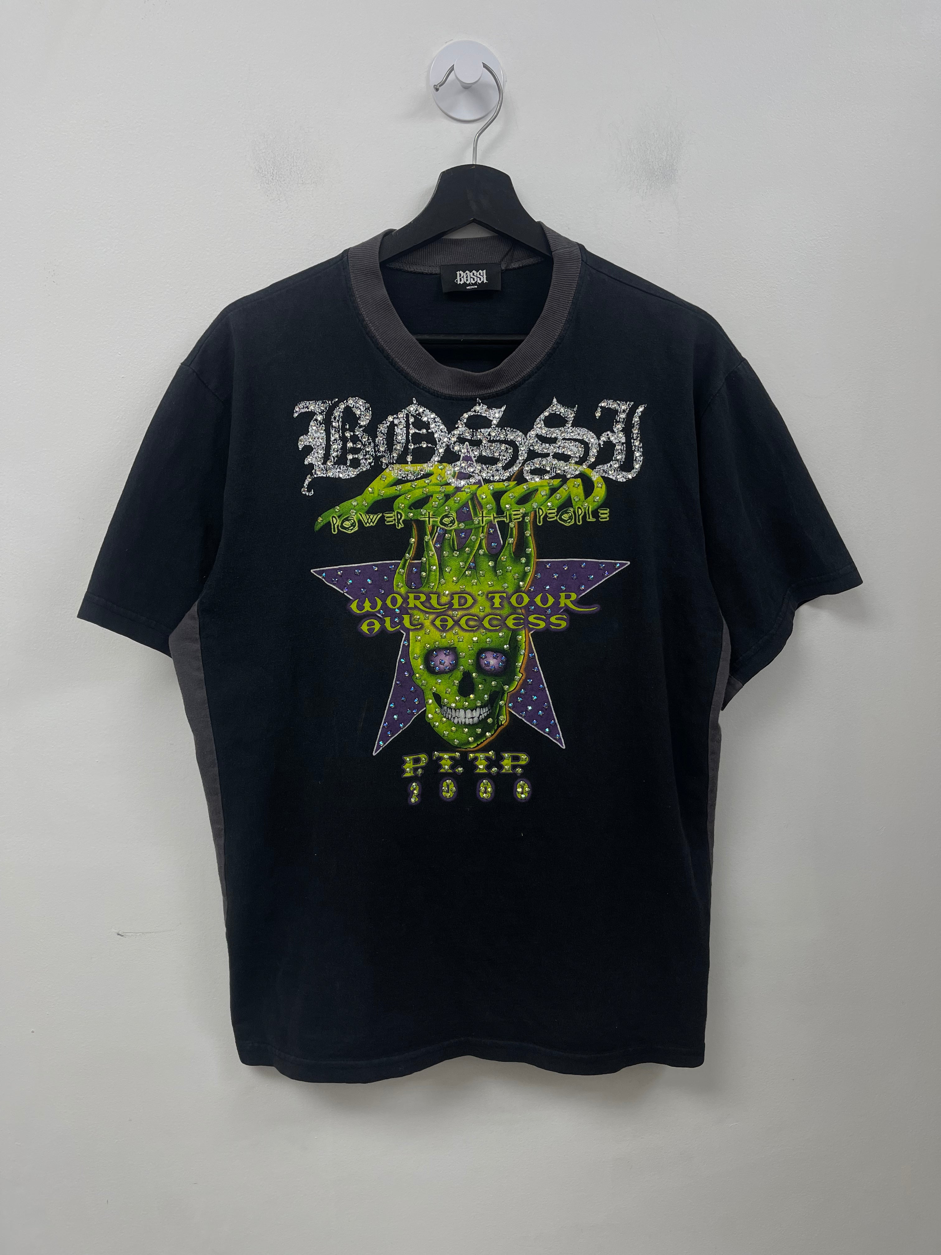 Bossi Green & Purple Poison Rhinestone Tee