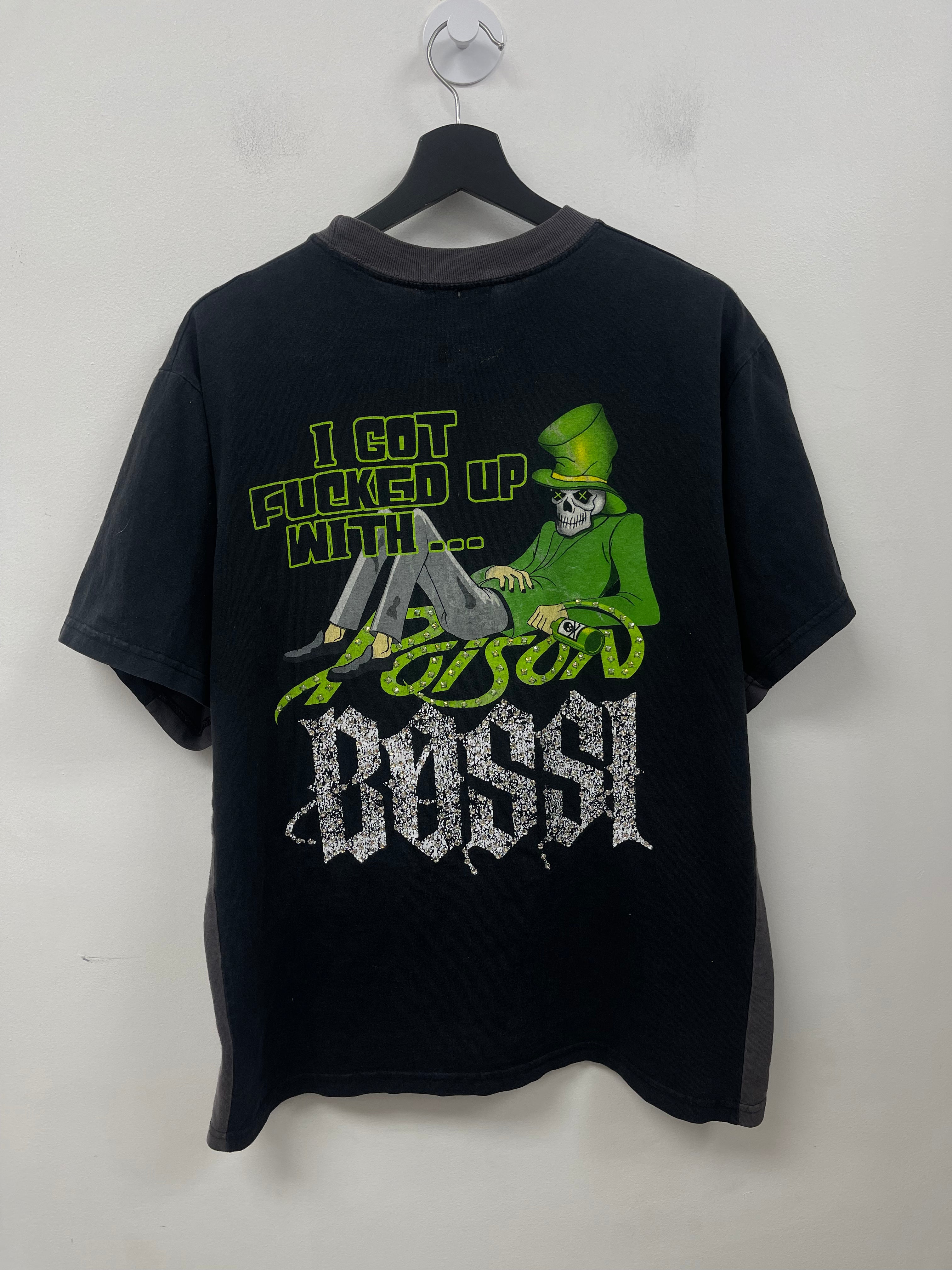 Bossi Green & Purple Poison Rhinestone Tee