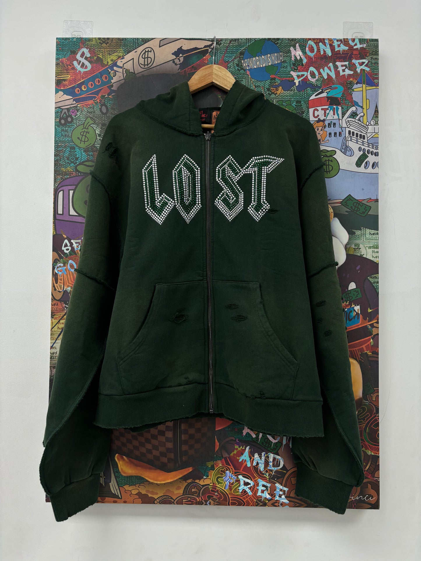 Lost Intricacy Hoodie Green