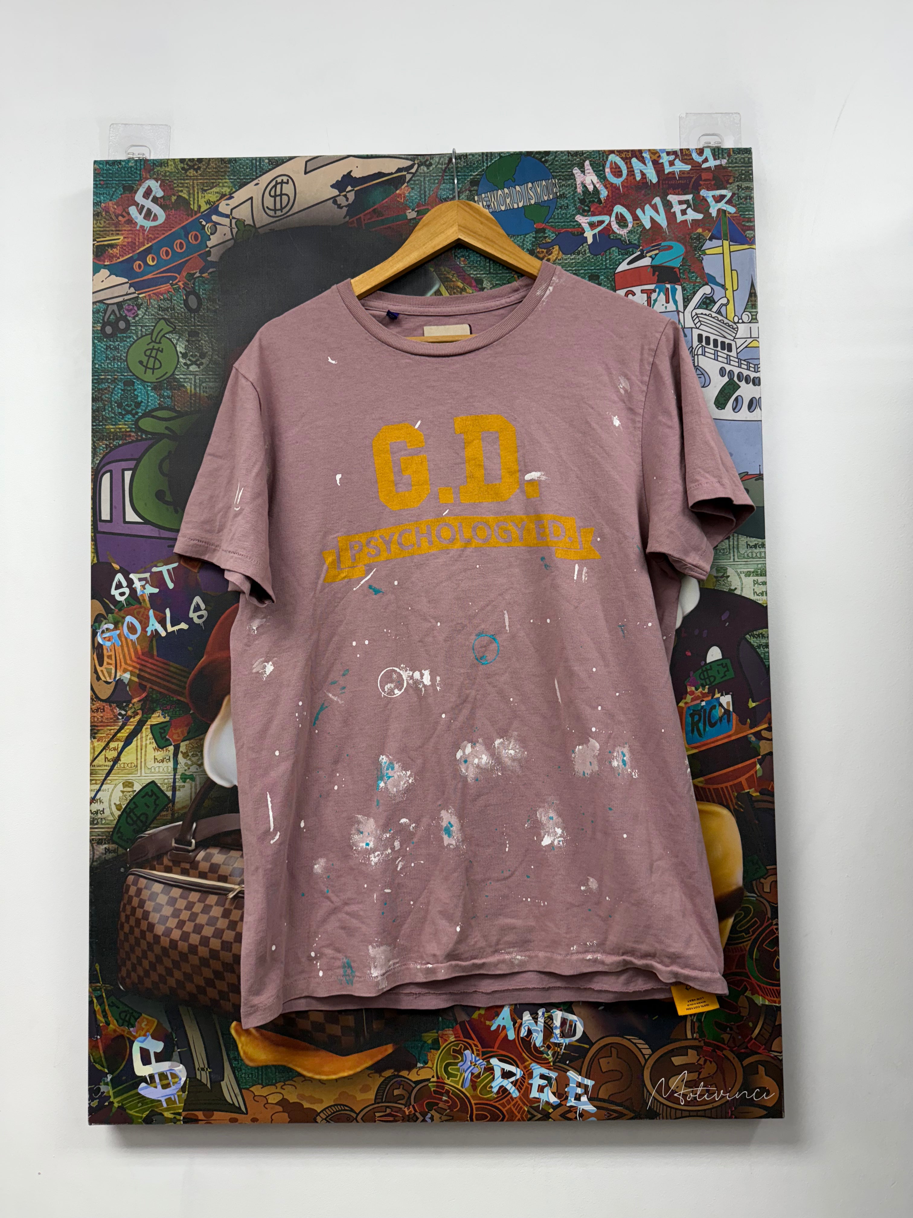 Gallery Dept Pink Yellow GD Psychology Tee