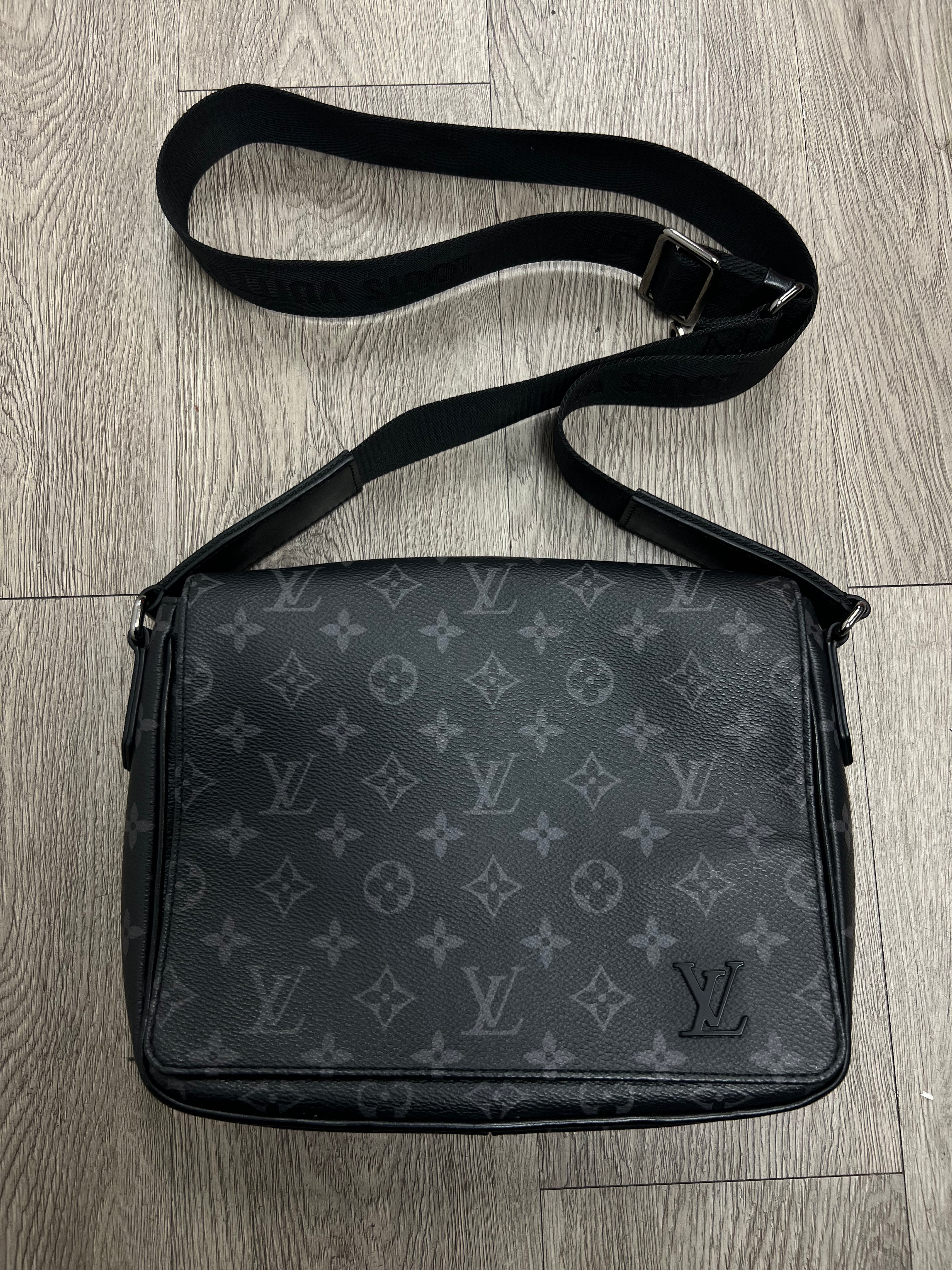 Louis Vuitton Black Monogram District Messenger Bag
