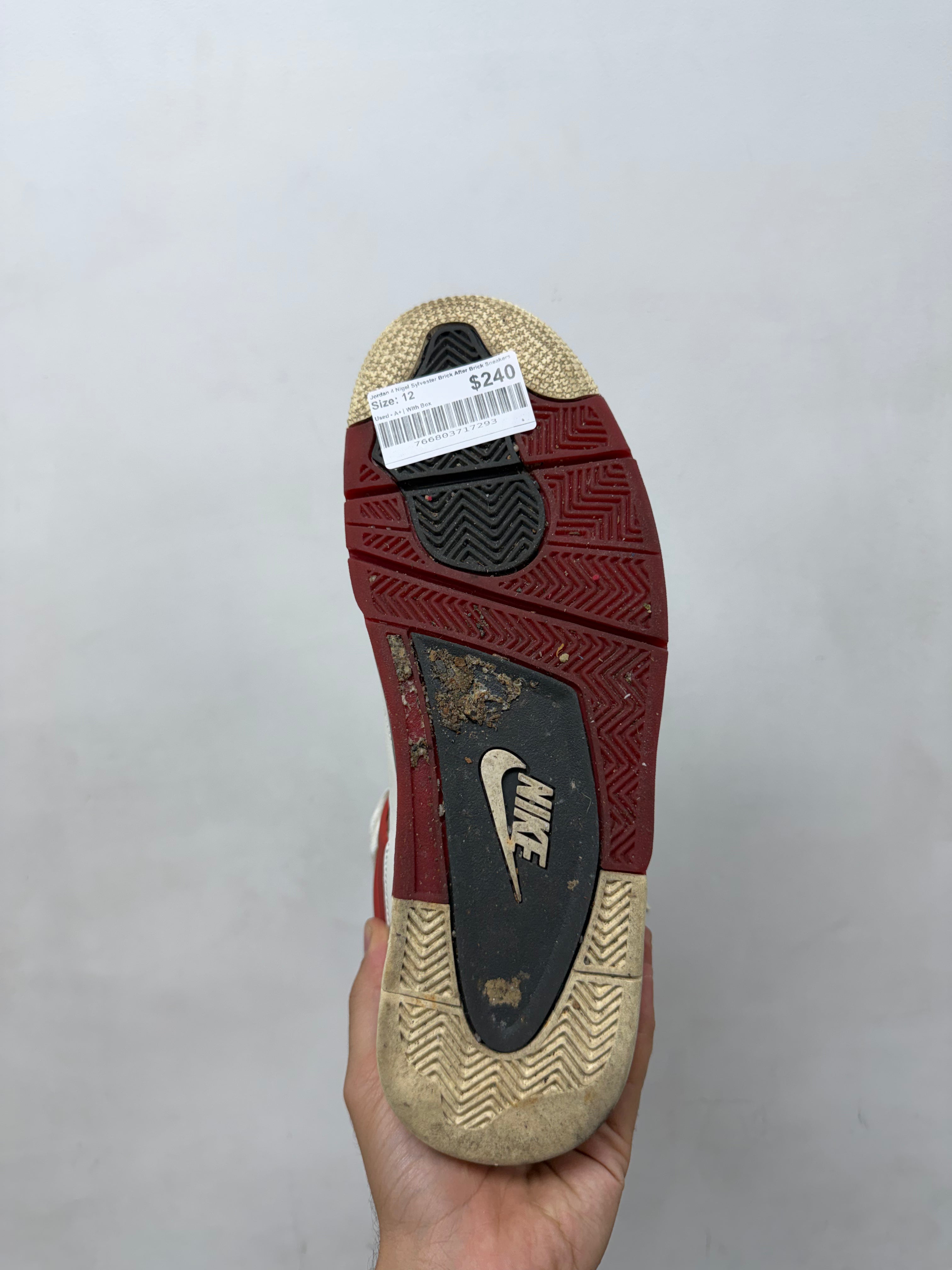 Jordan 4 Nigel Sylvester Brick After Brick Sneakers