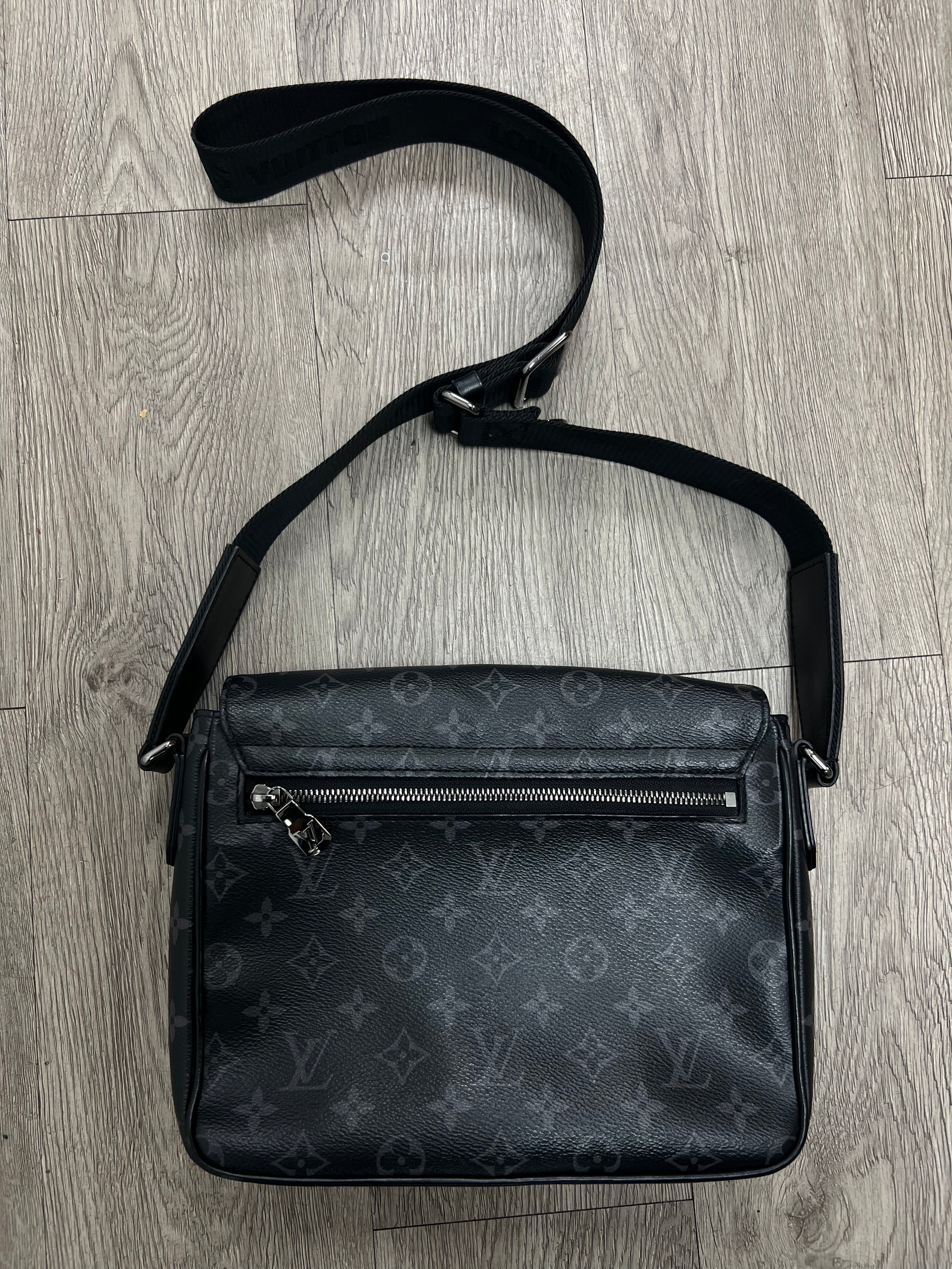Louis Vuitton Black Monogram District Messenger Bag