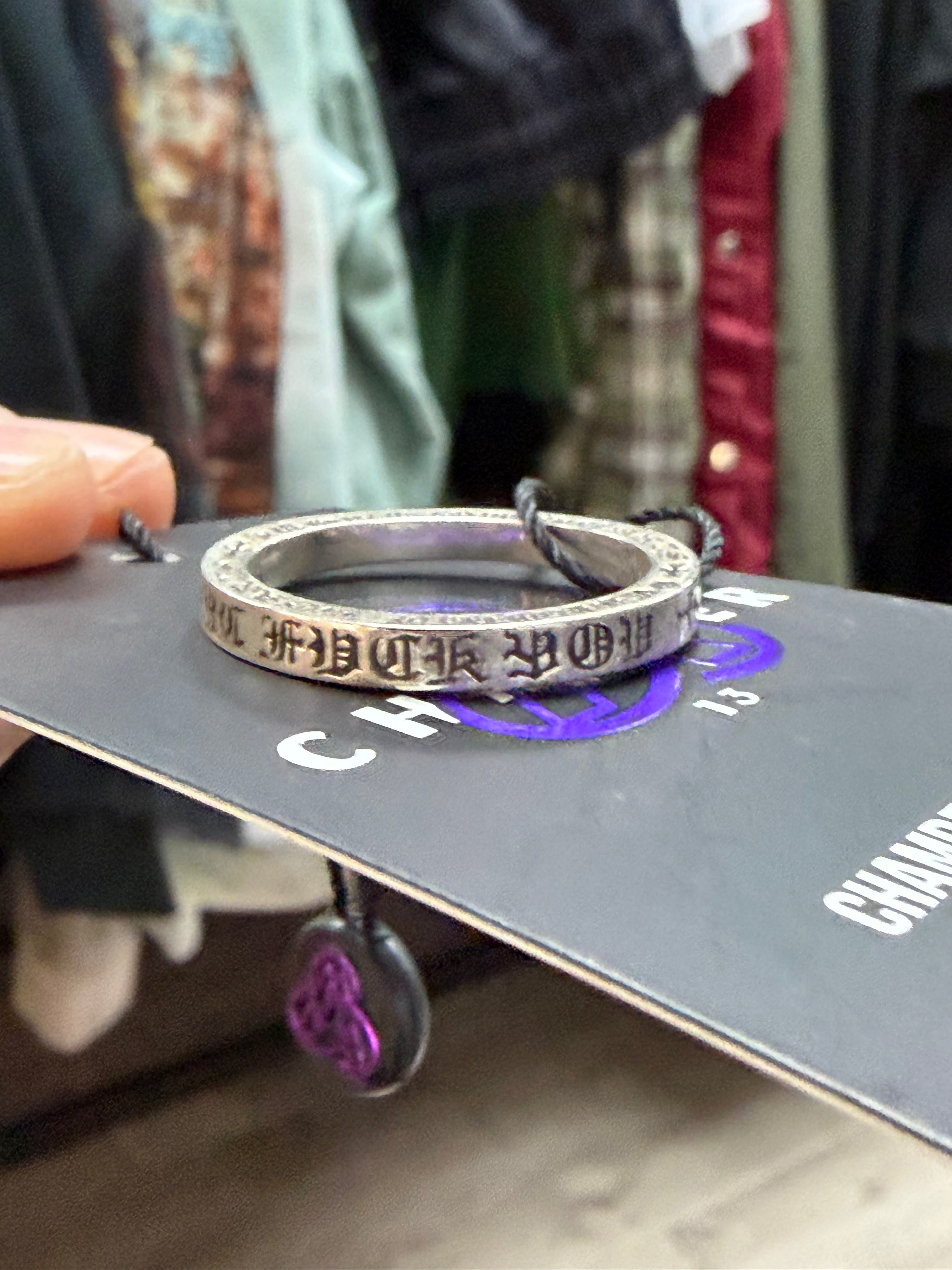 Chrome Hearts NYC F**K You Thin Ring Accessories