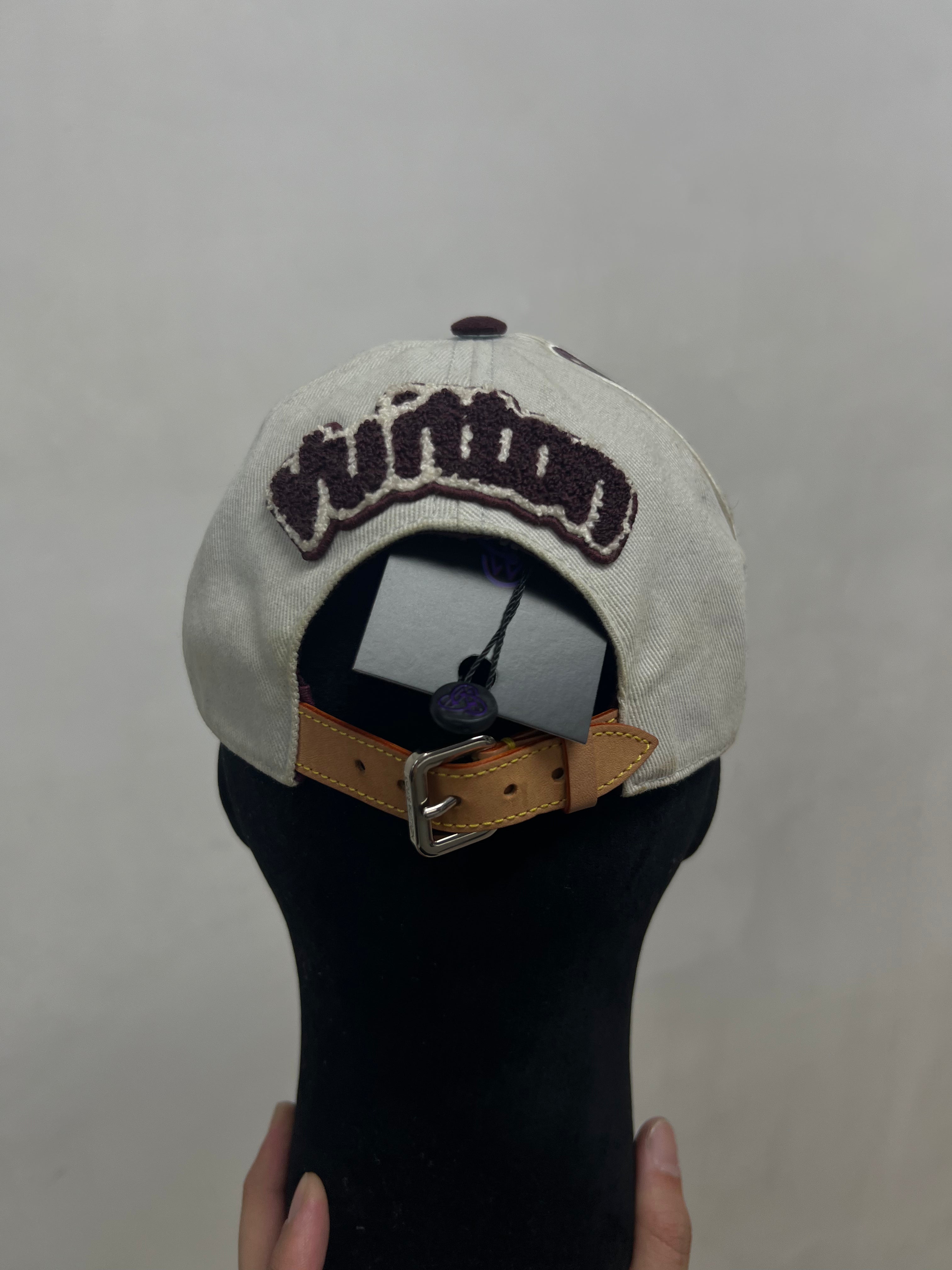 Louis Vuitton Burgundy Patchwork Hat