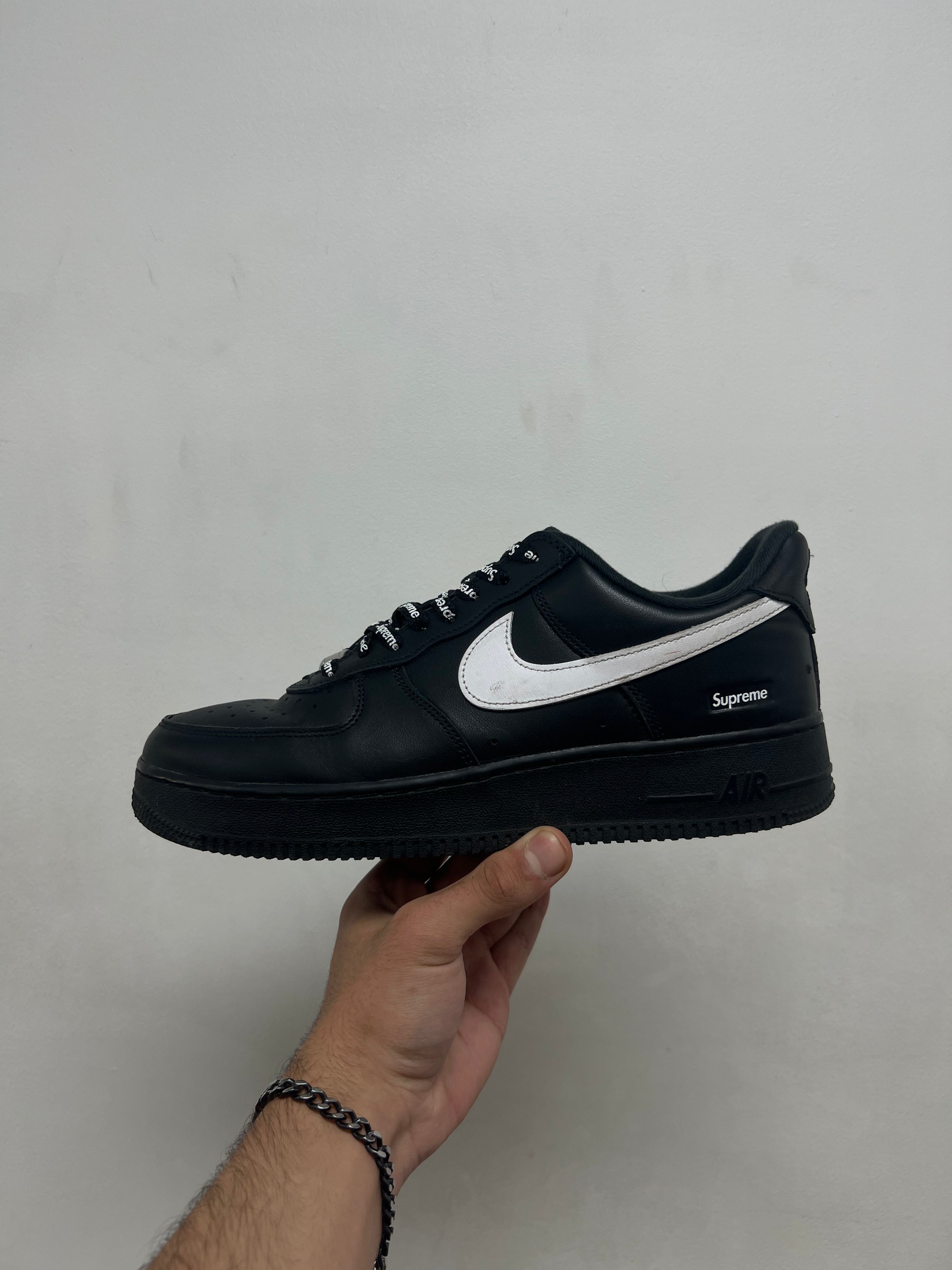 Nike Supreme AF1 Black White Sneakers