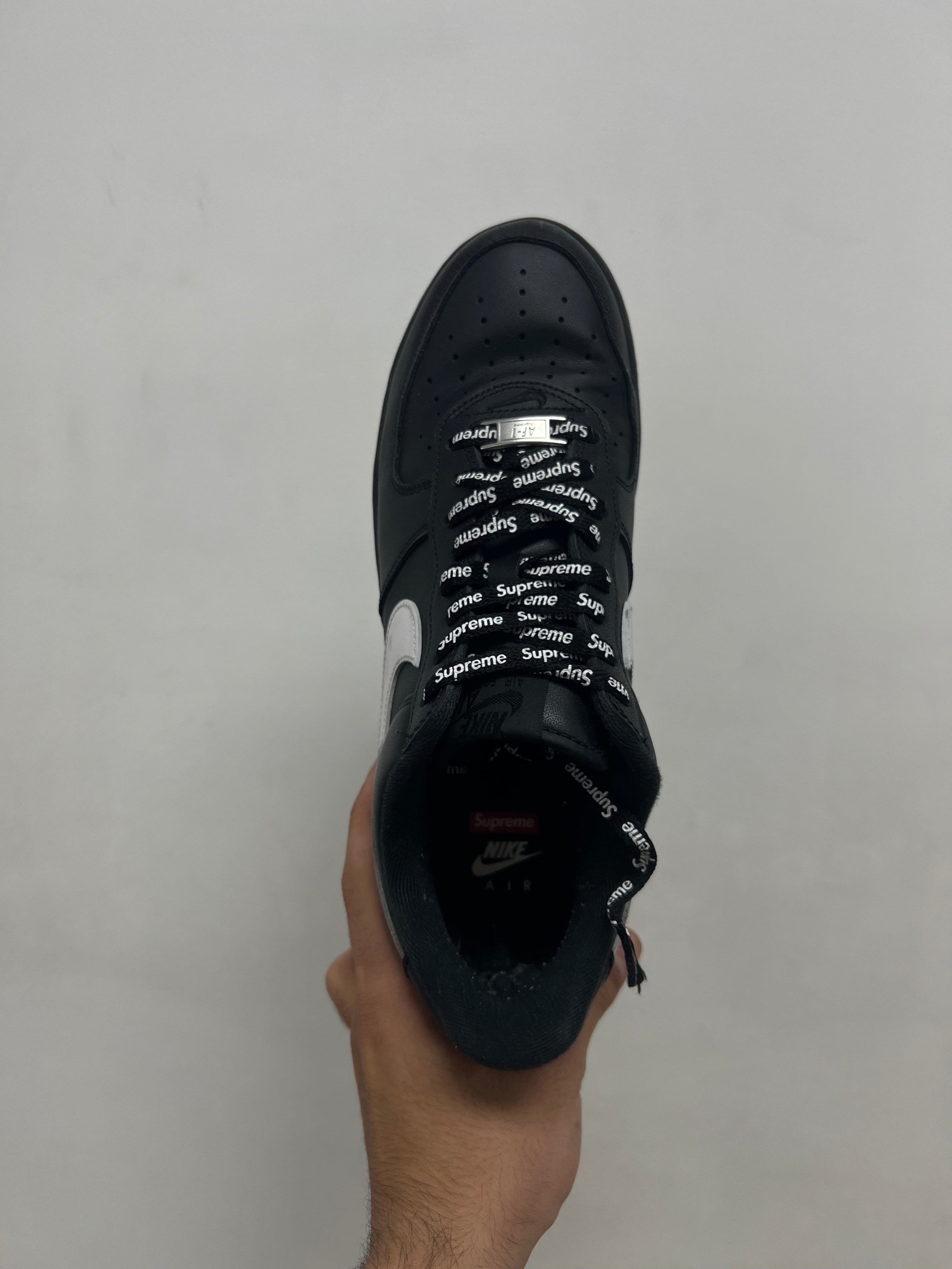 Nike Supreme AF1 Black White Sneakers