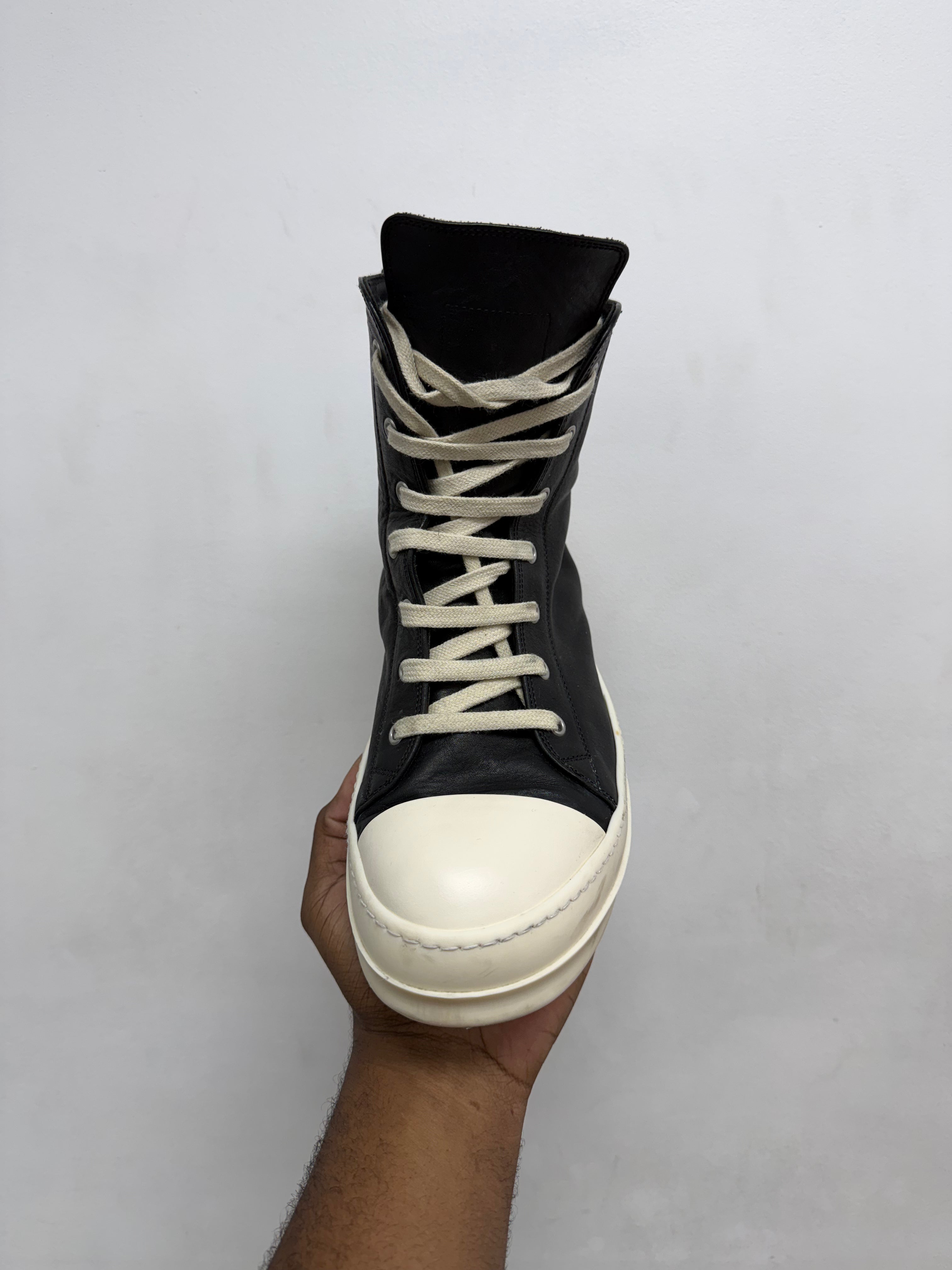 Rick Owens Black Mainline Hi Sneakers