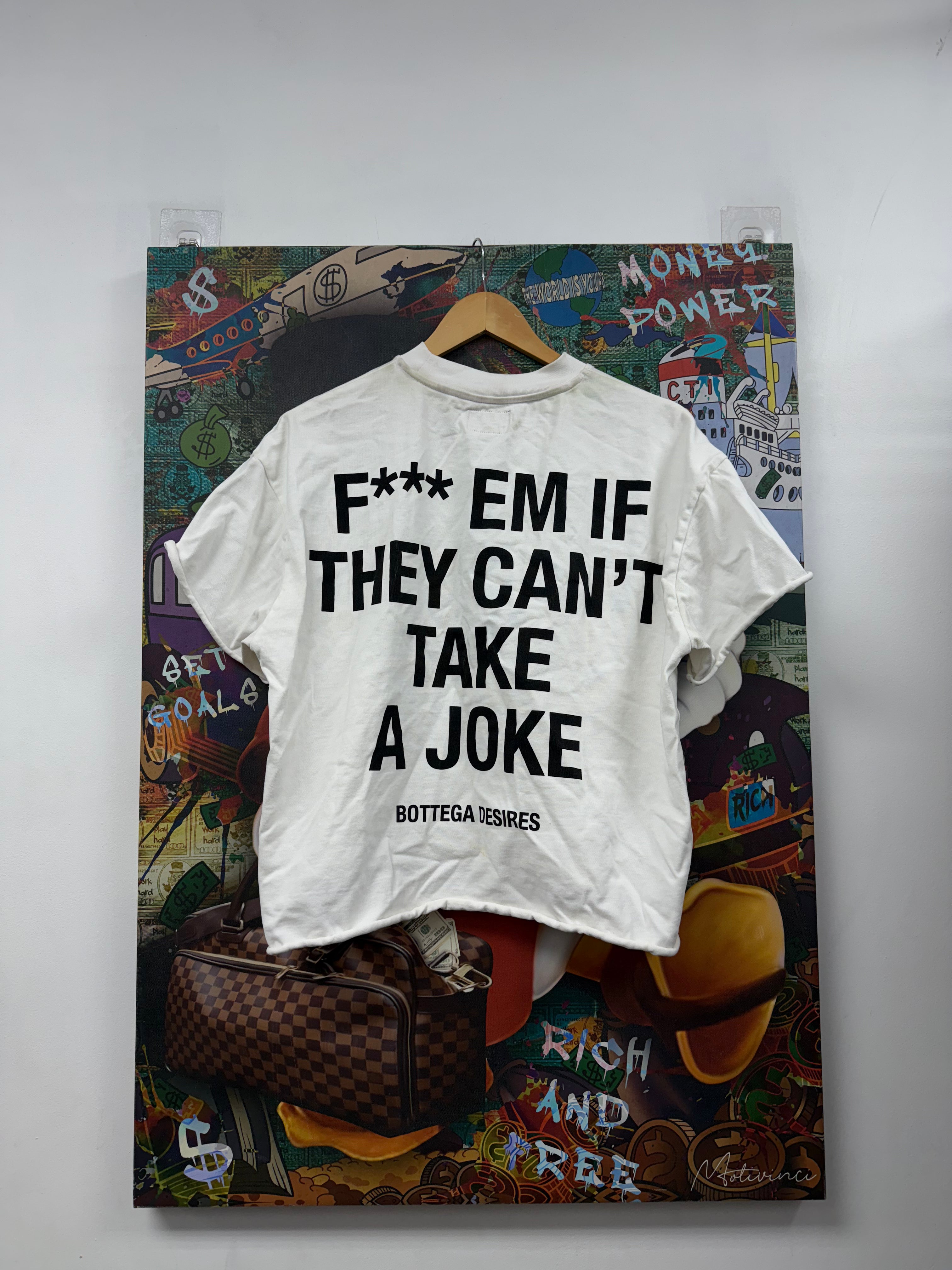 Bottega Desires White Fuck Em Tee