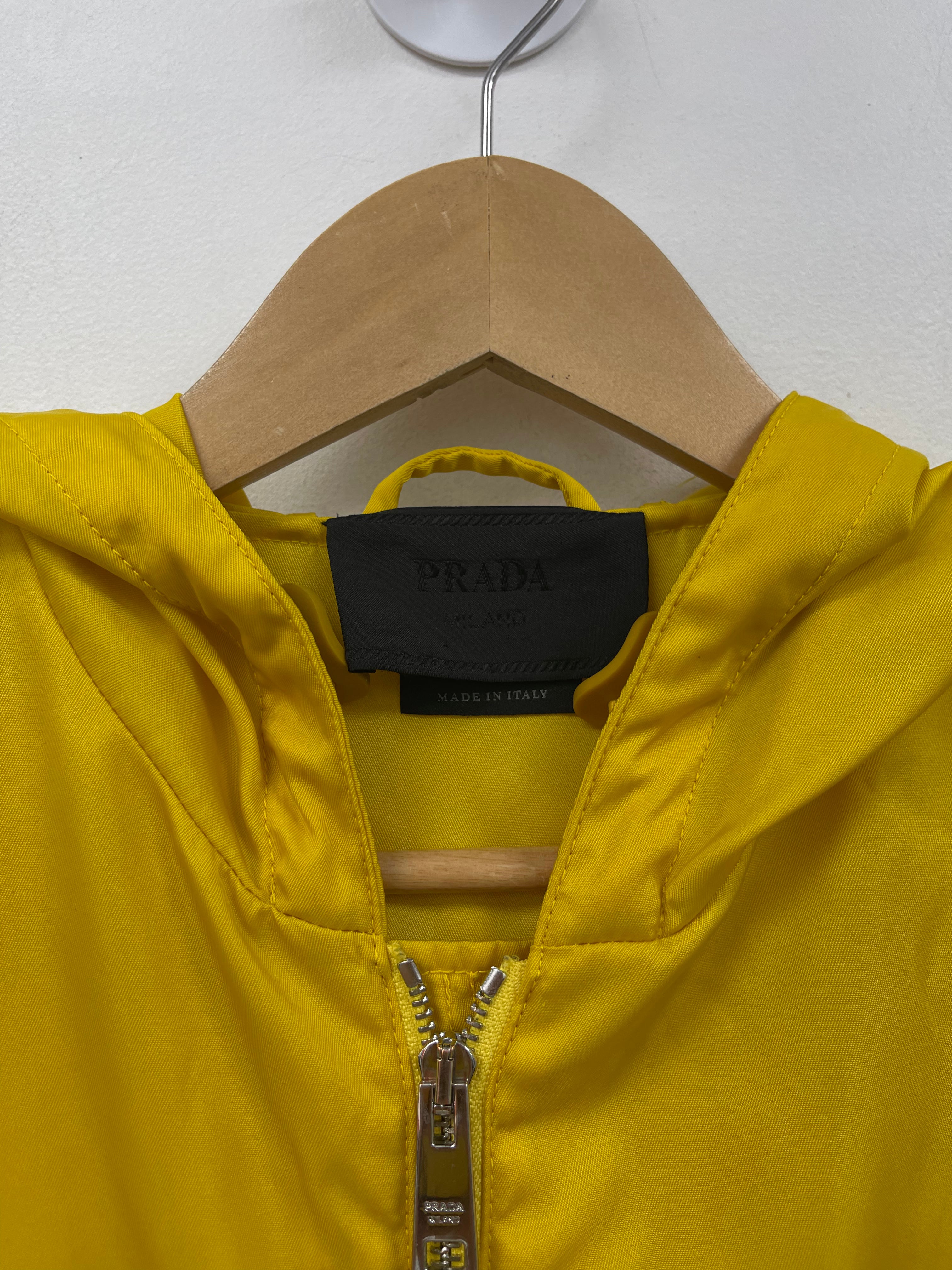 Prada Yellow Re-Nylon Windbreaker Jacket