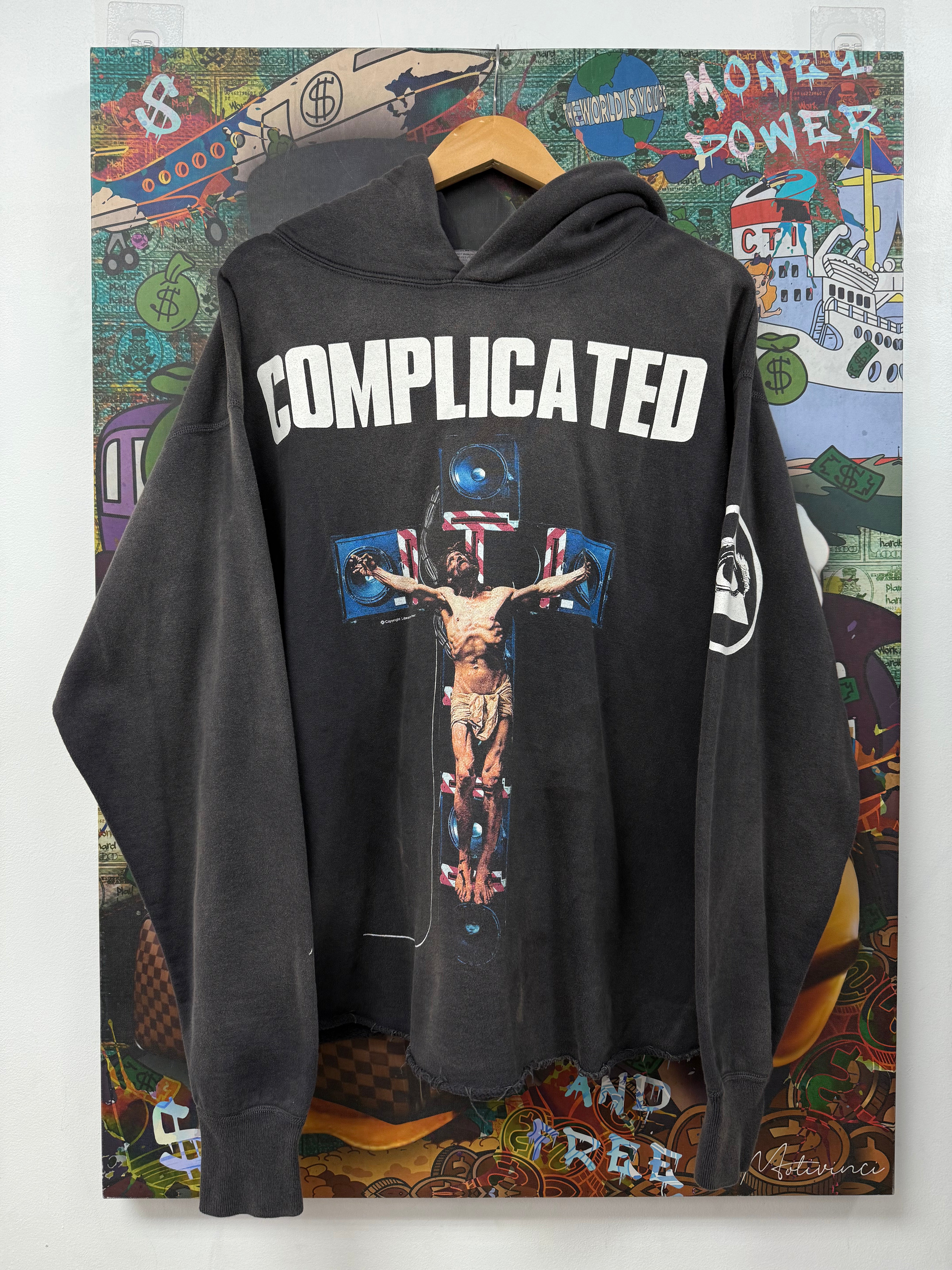 Saint Michael Grey Complicated Hoodie