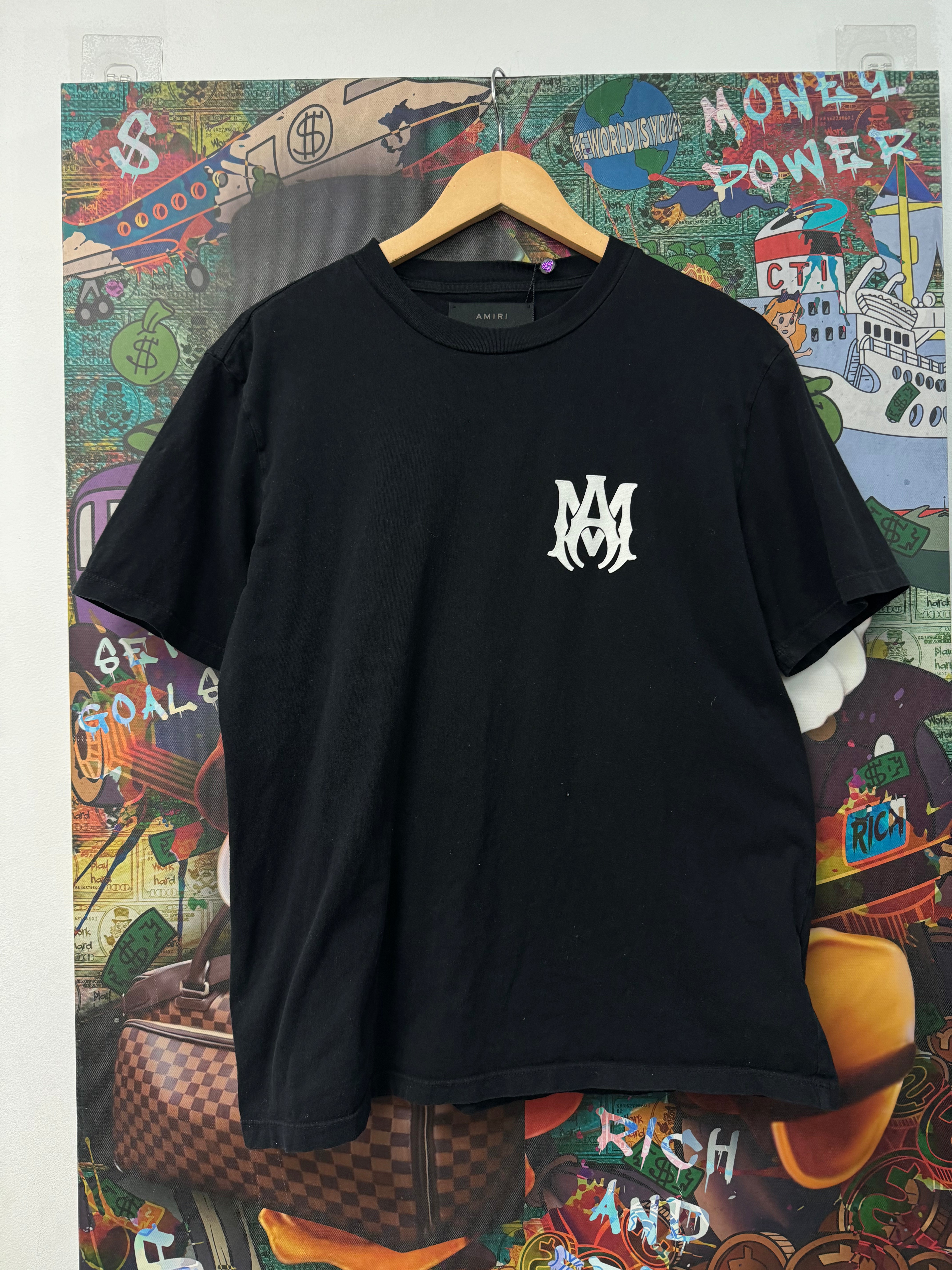 Amiri Black Core Logo Tee