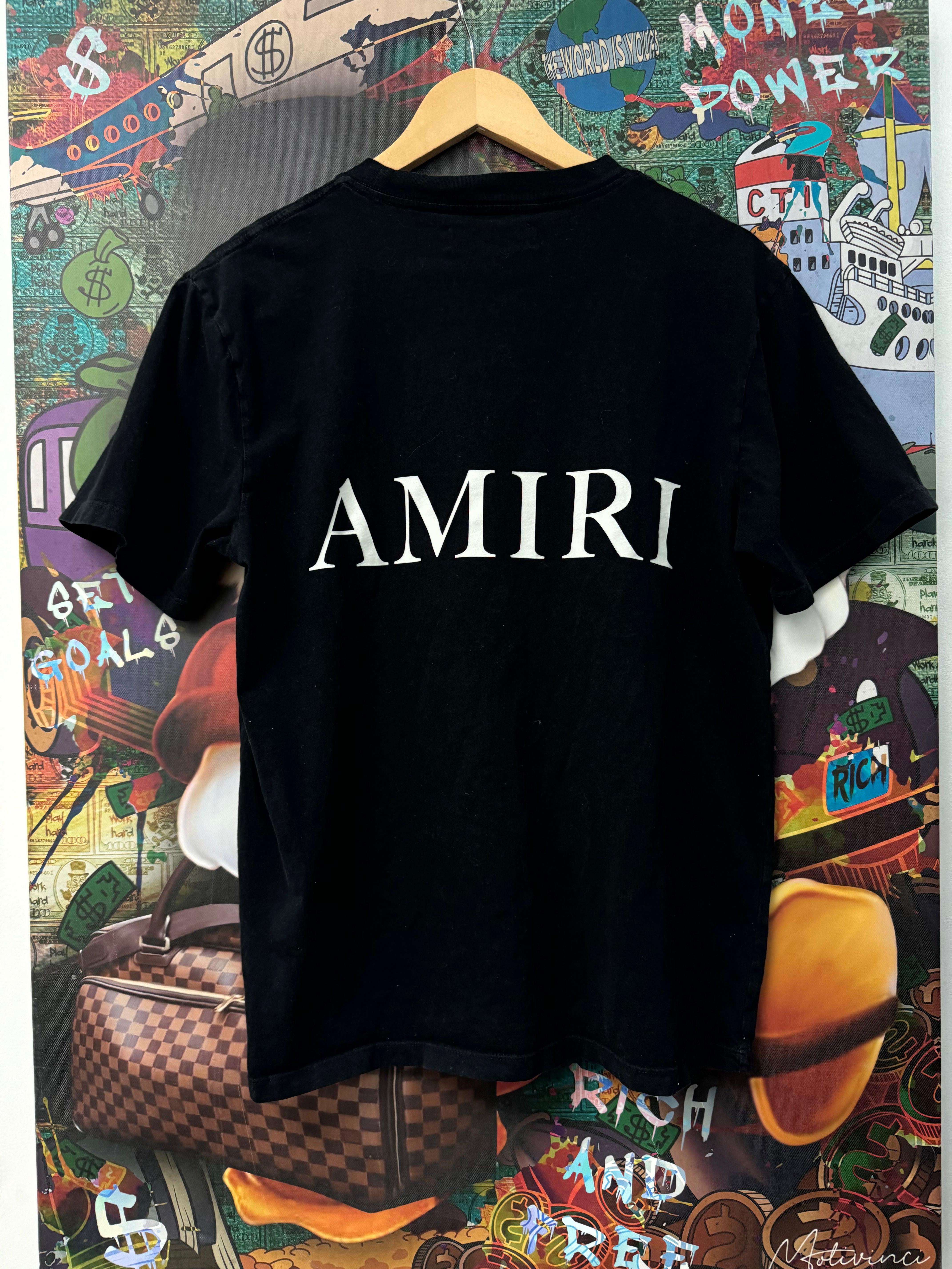 Amiri Black Core Logo Tee