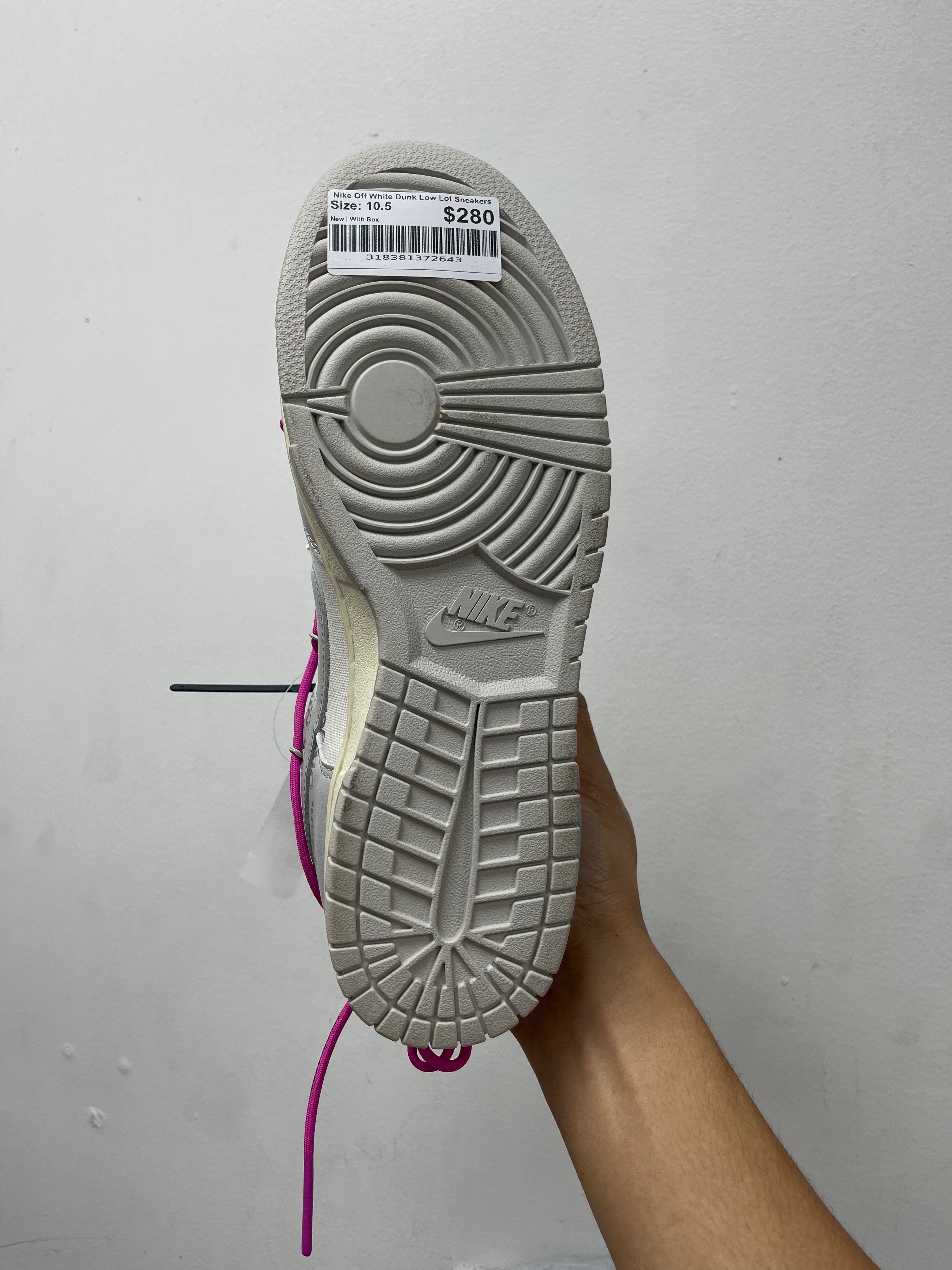 Nike Off White Dunk Low Lot Sneakers