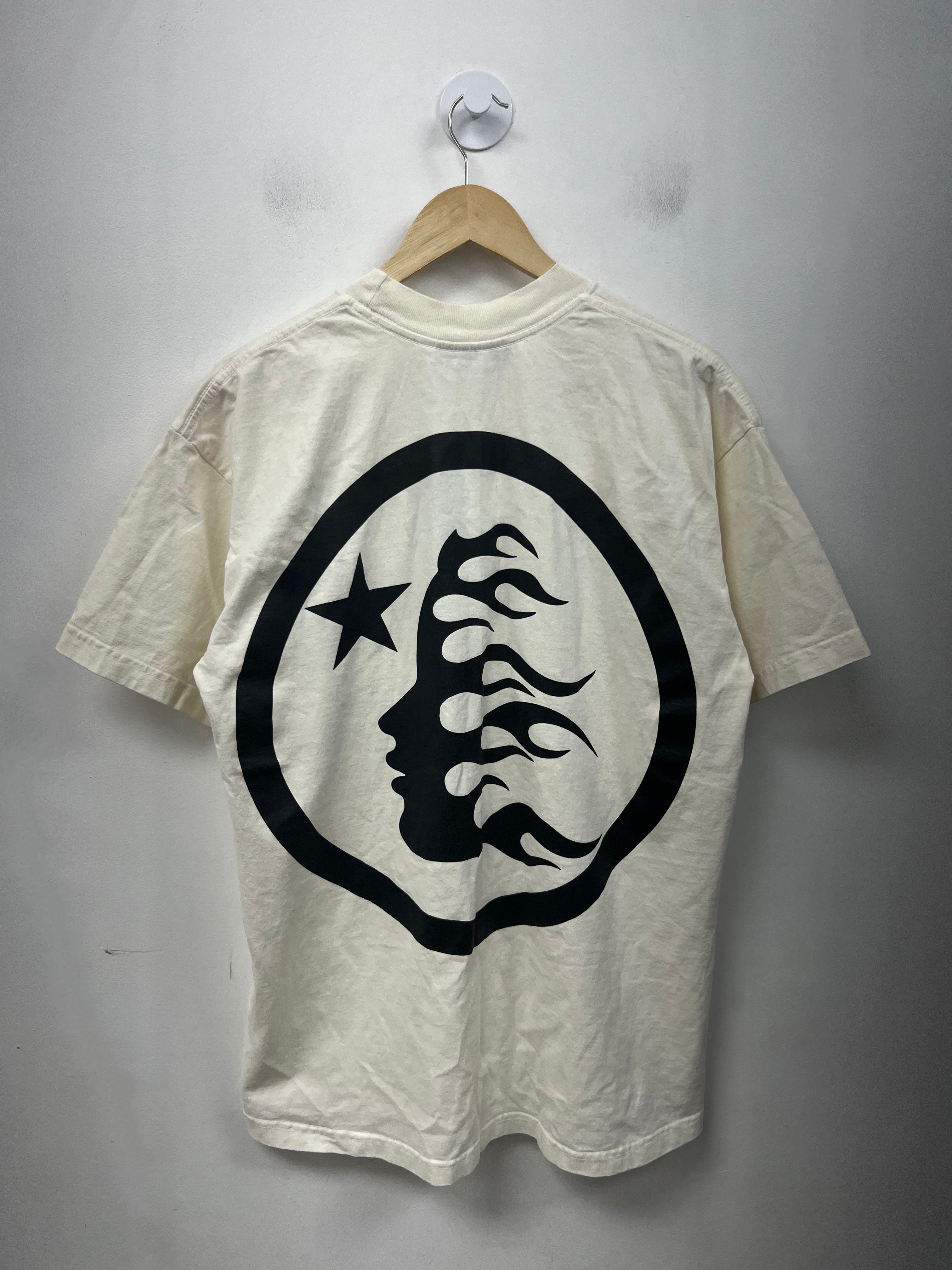 Hellstar Cream Black Classic Logo Tee