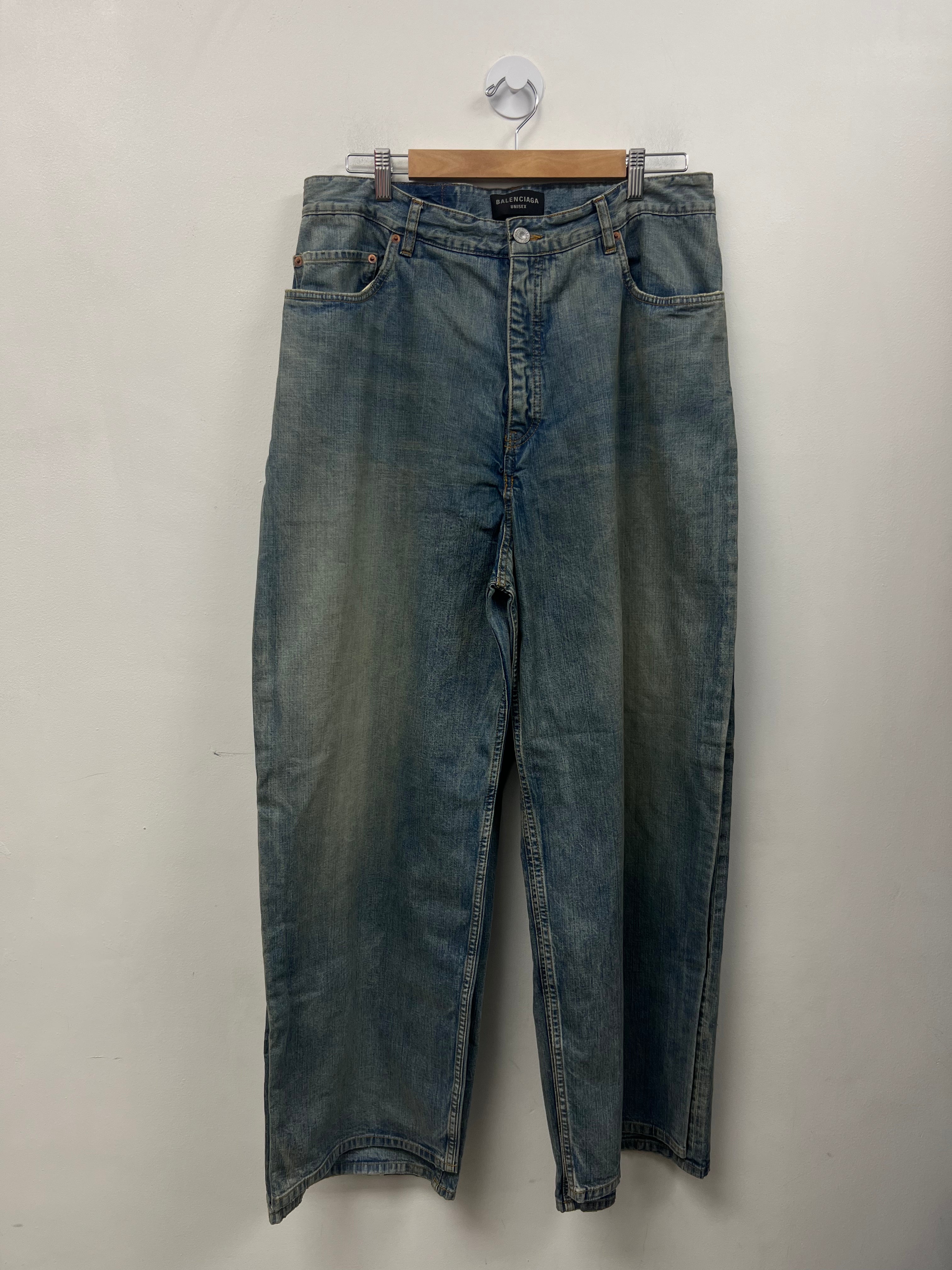 Balenciaga Light Wash Double Jeans