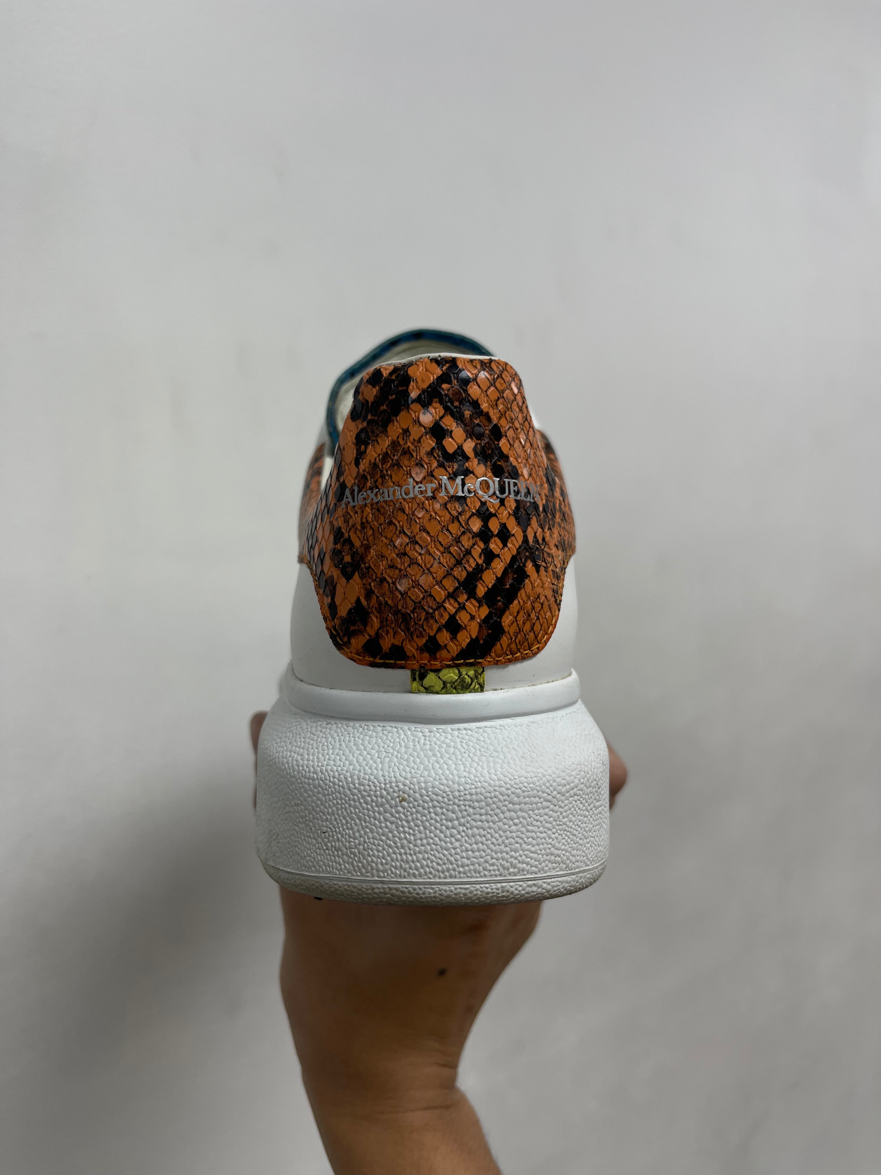 Alexander McQueen White Multi Oversized Sneakers