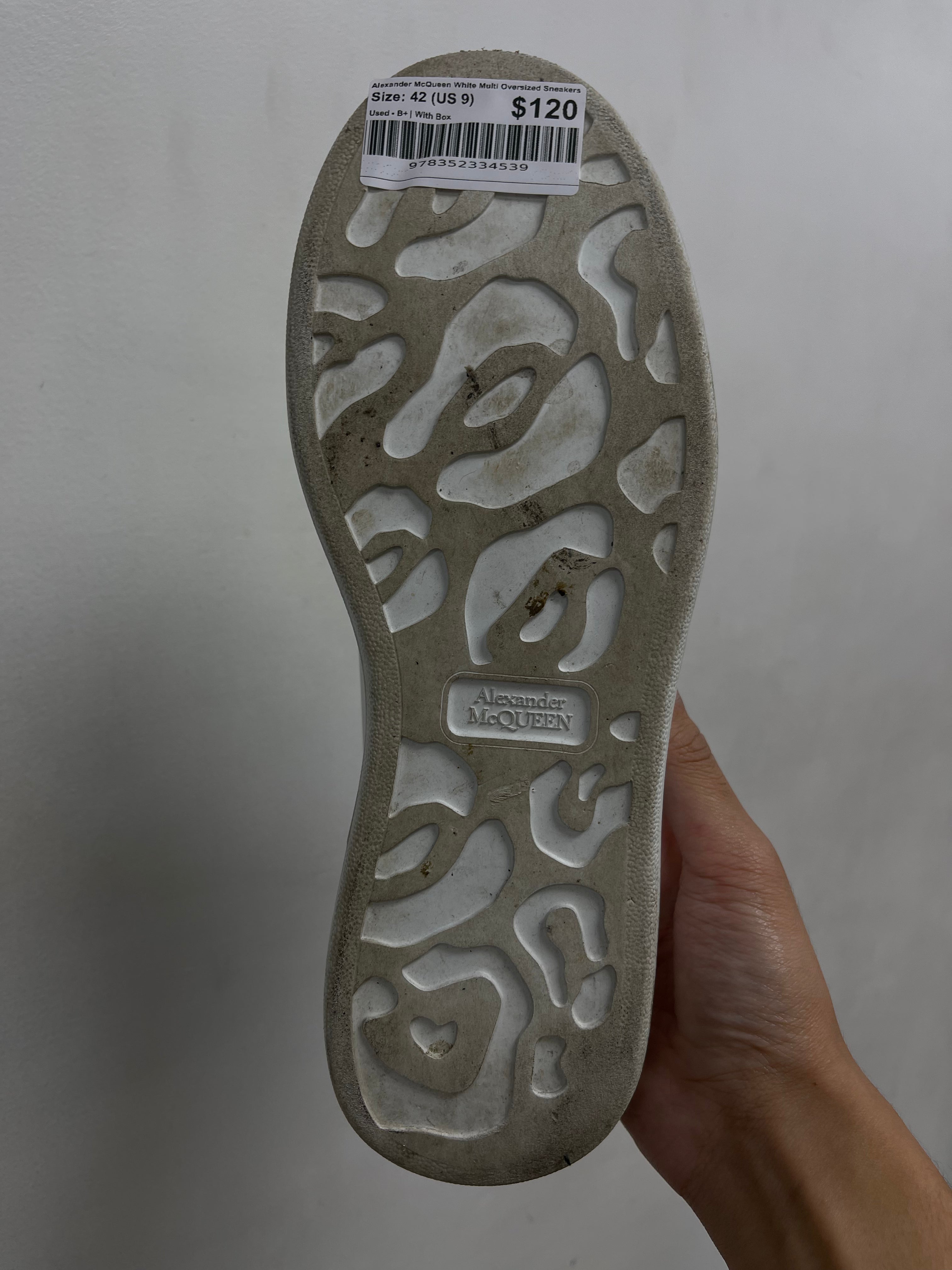 Alexander McQueen White Multi Oversized Sneakers