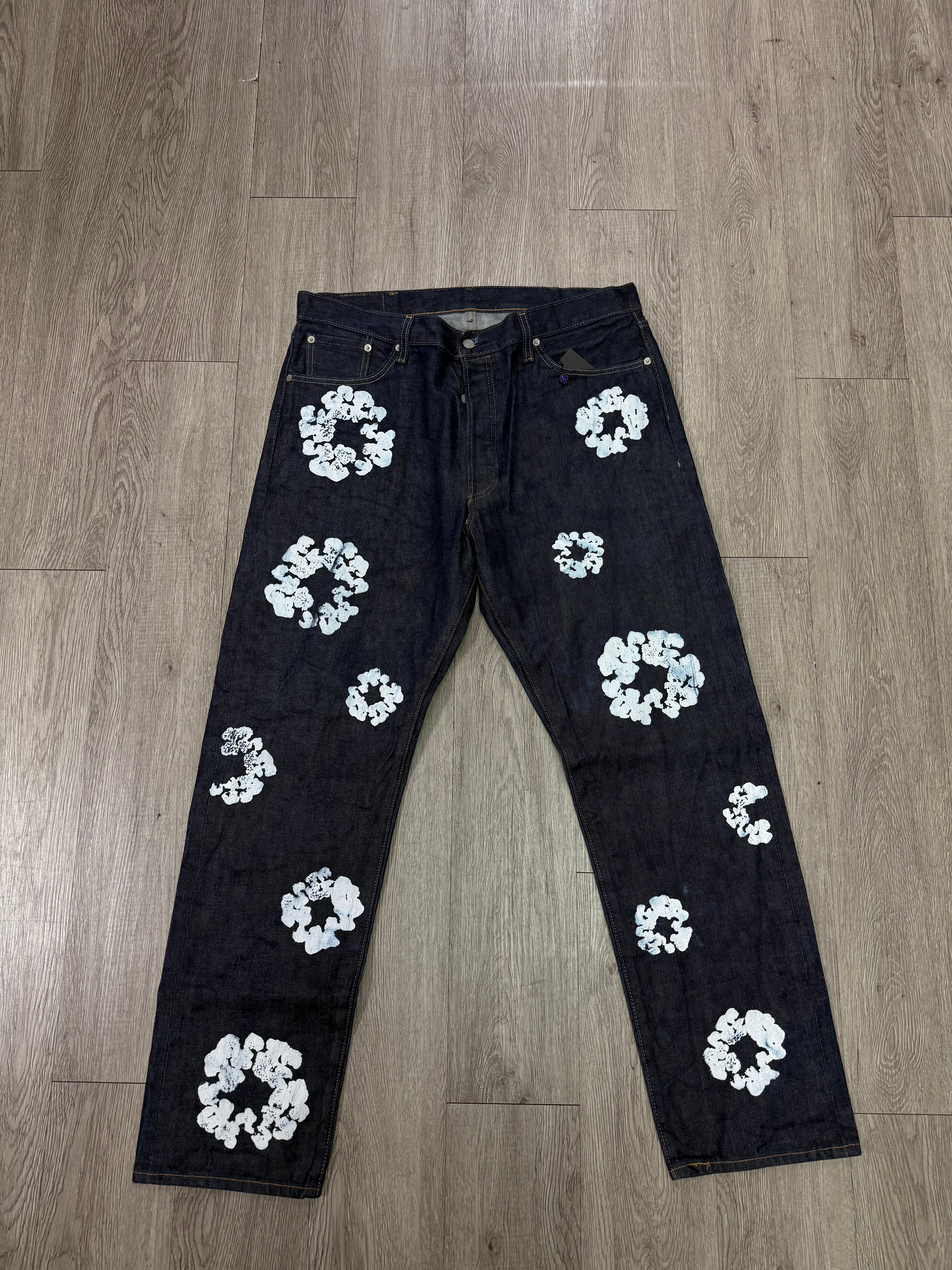 Denim Tears Selvedge Cotton Wreath Jeans