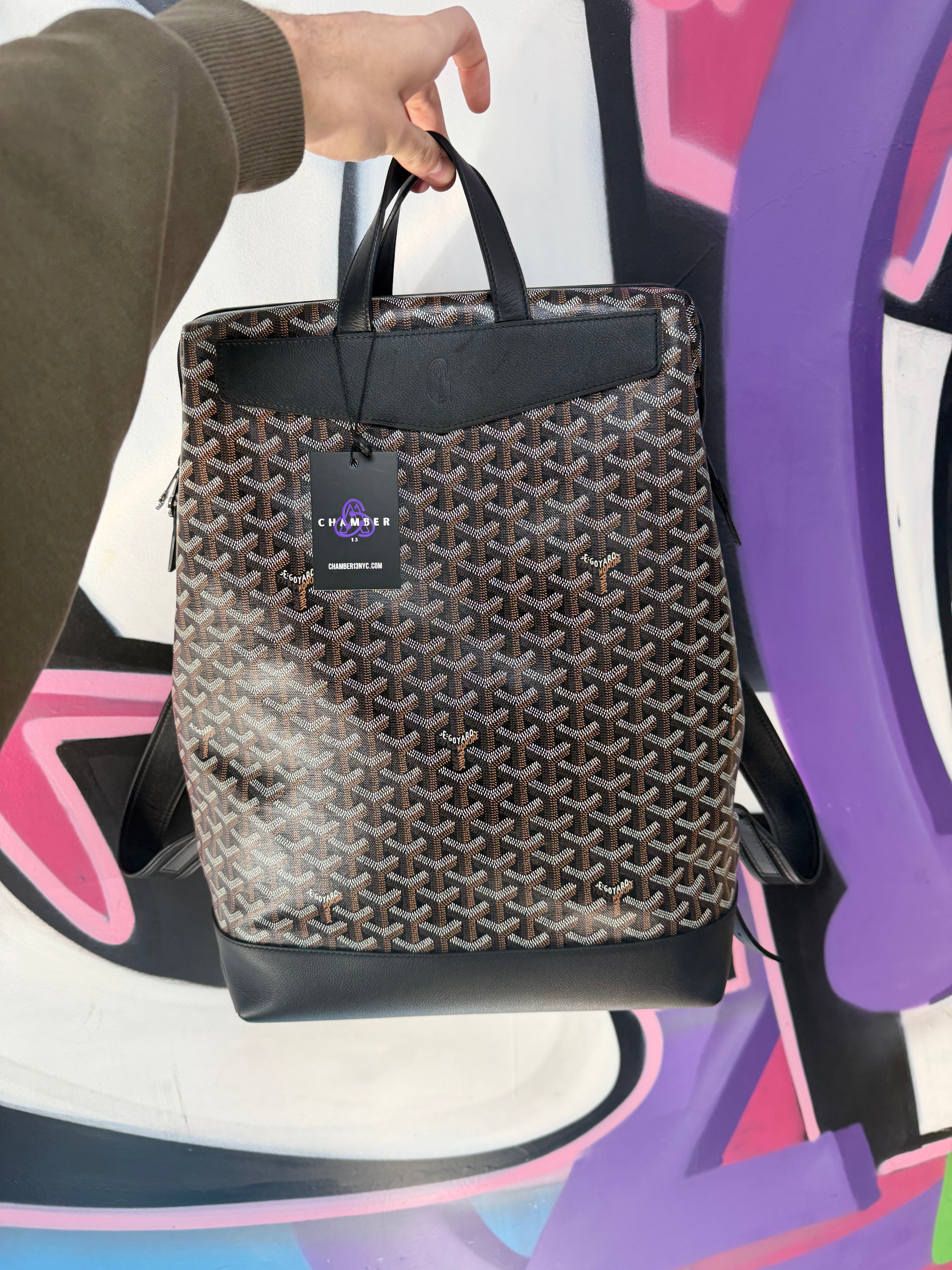 Goyard Black Cisalpin Backpack
