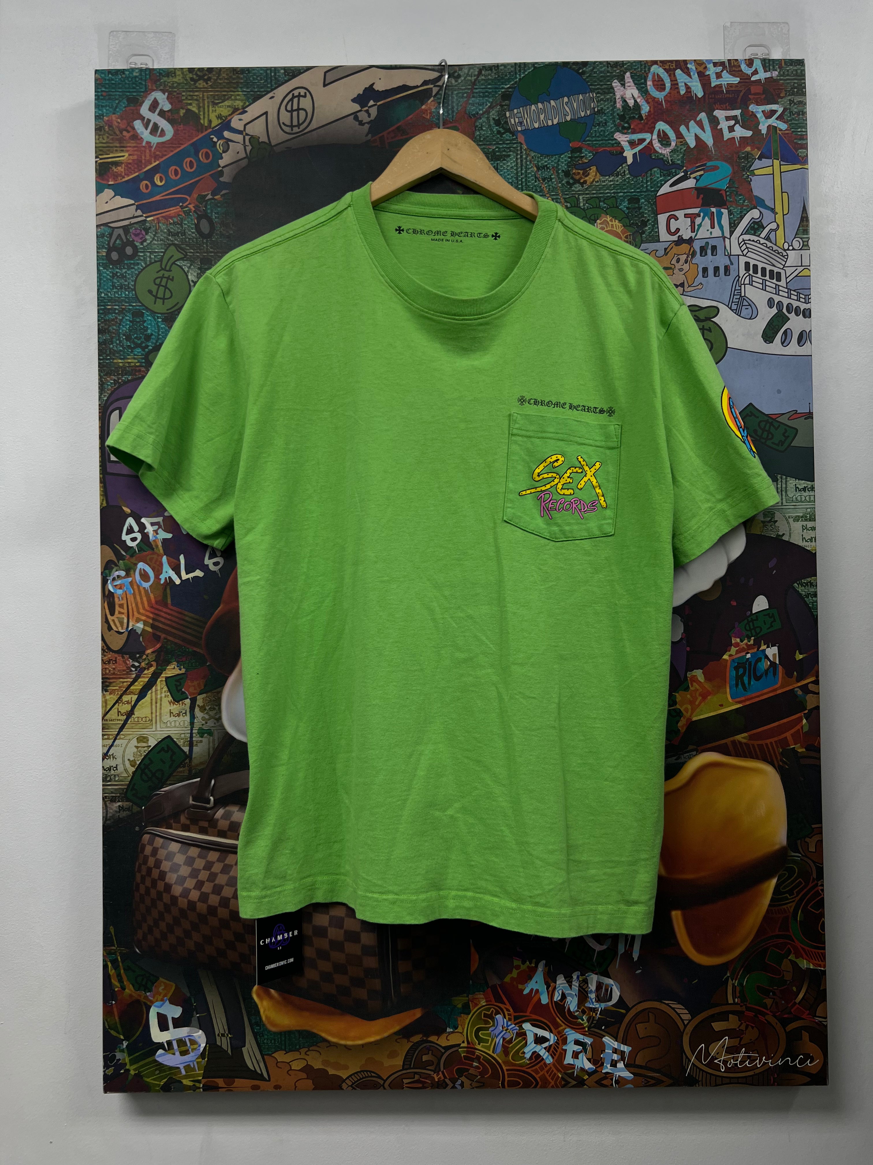 Chrome Hearts Matty Boy Green Sex Records Tee