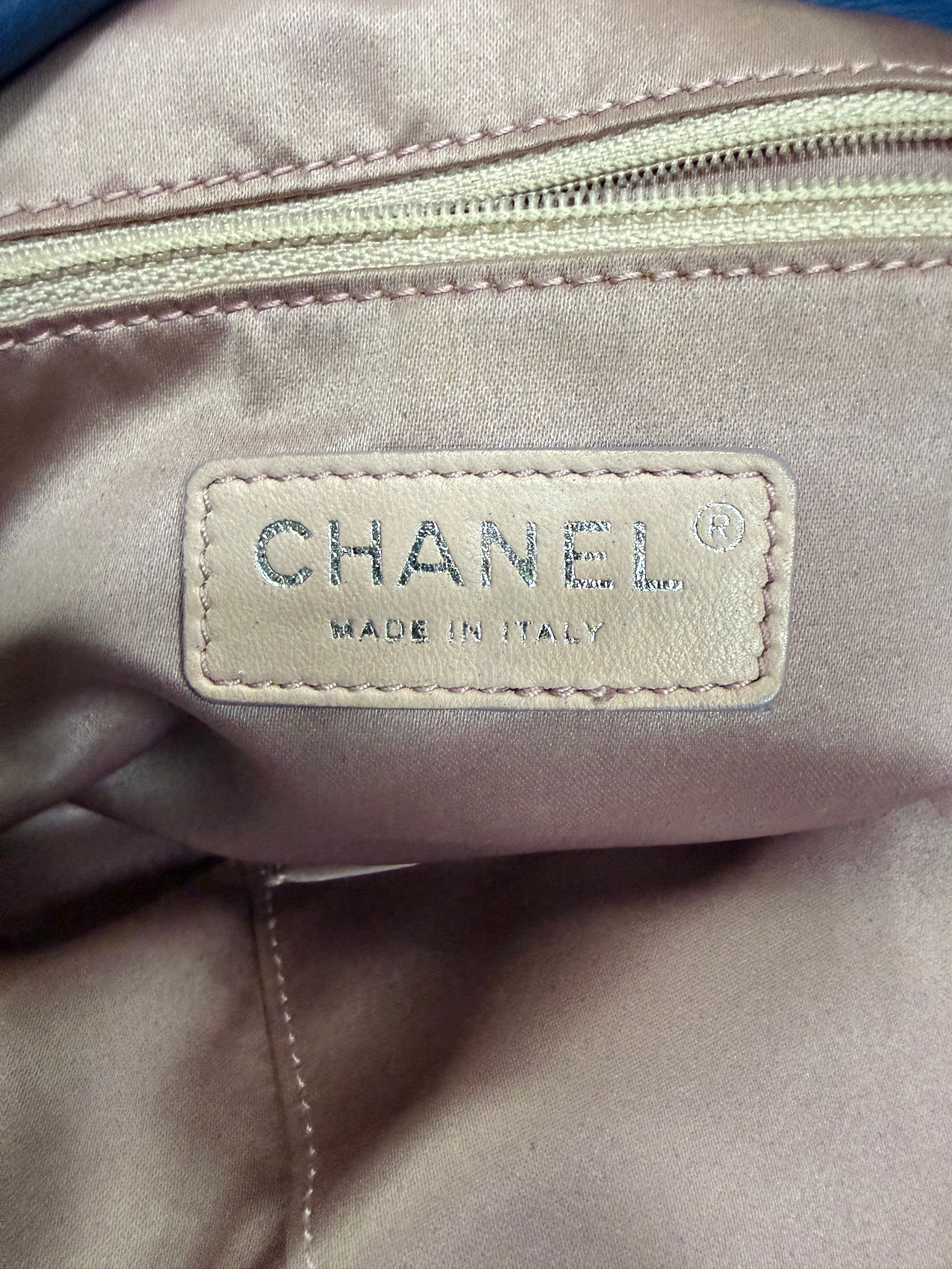 Chanel Blue Coco Mark Hand Bag