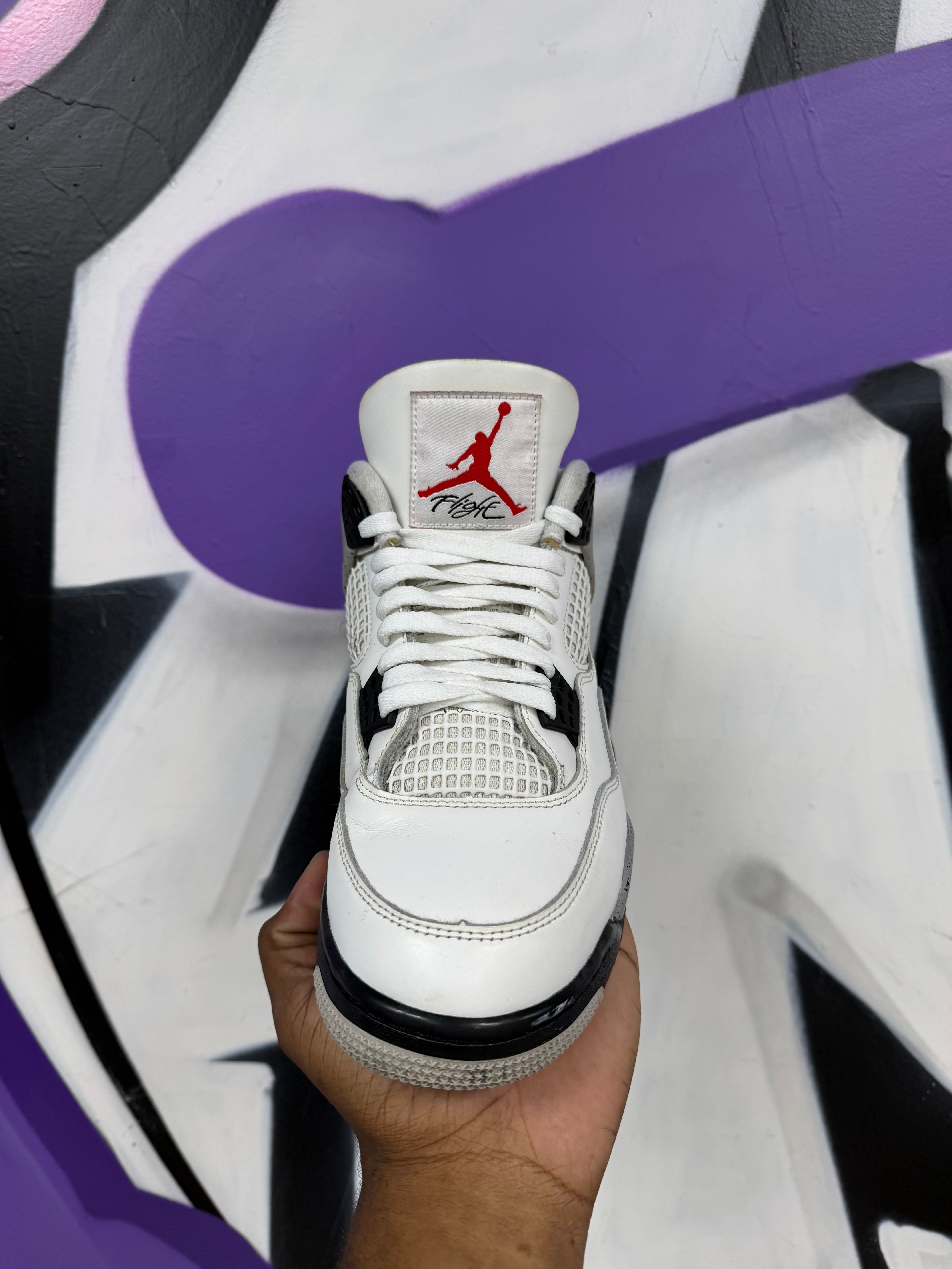 Jordan 4 White Cement Sneakers