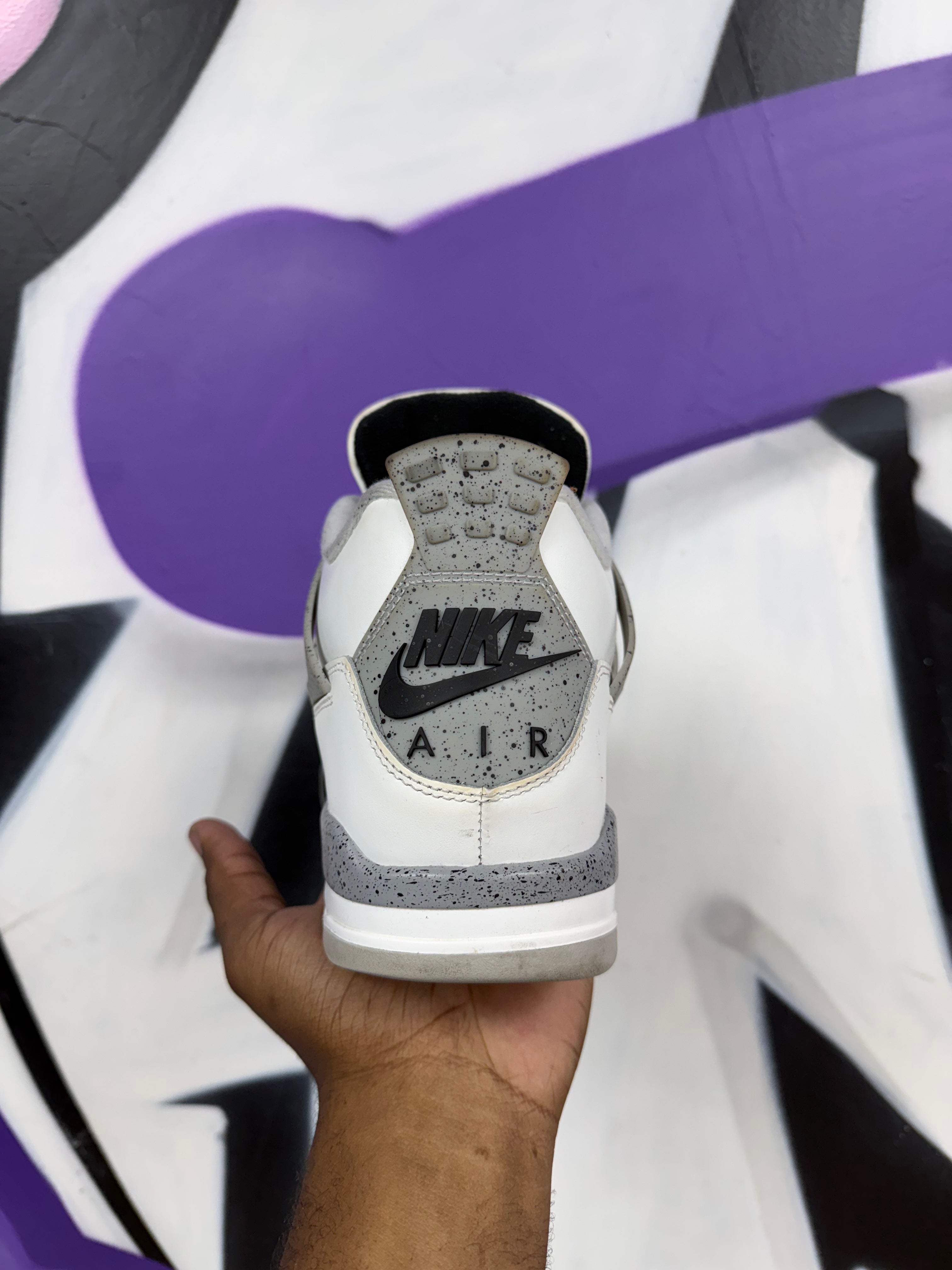 Jordan 4 White Cement Sneakers