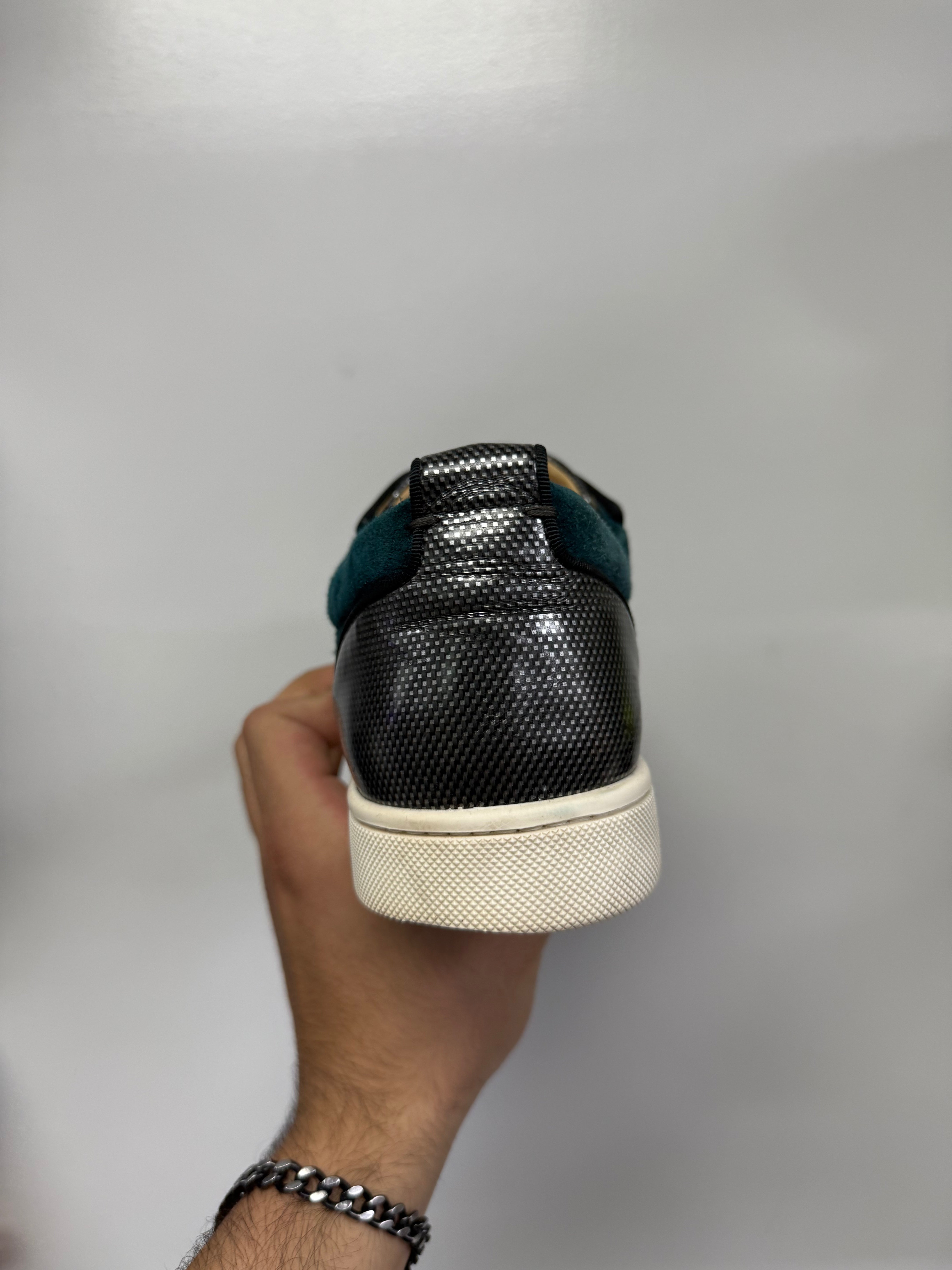 Christian Louboutin Navy Red Sneakers