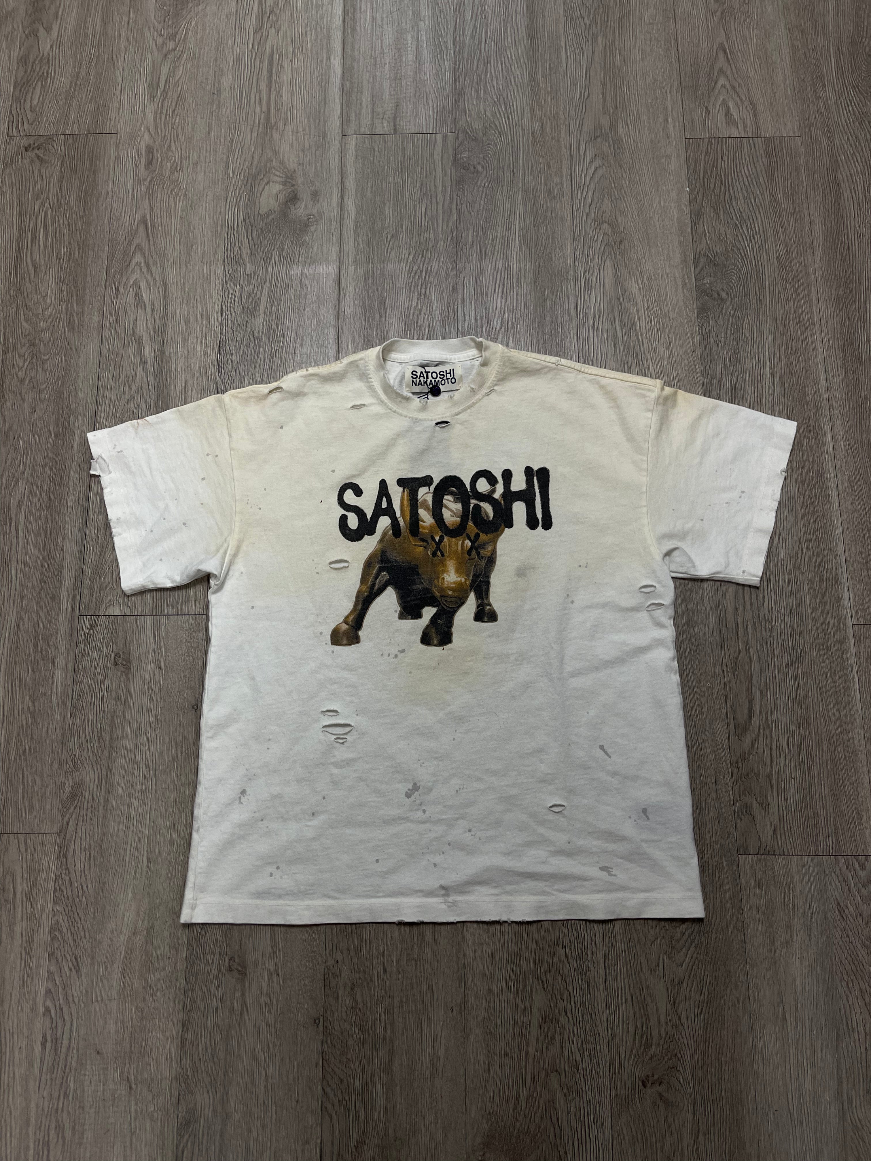 Satoshi Nakamoto Wall Street Bull Tee