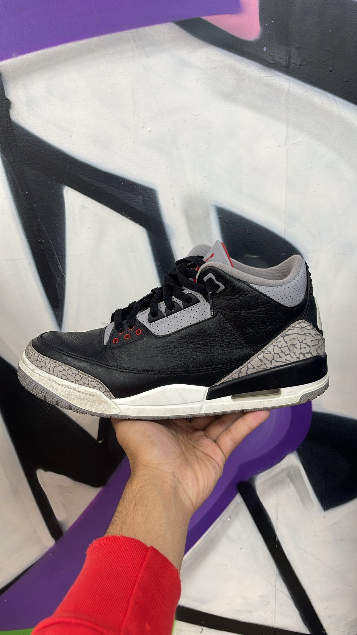 Jordan 3 Black Cement Reimagined Sneakers