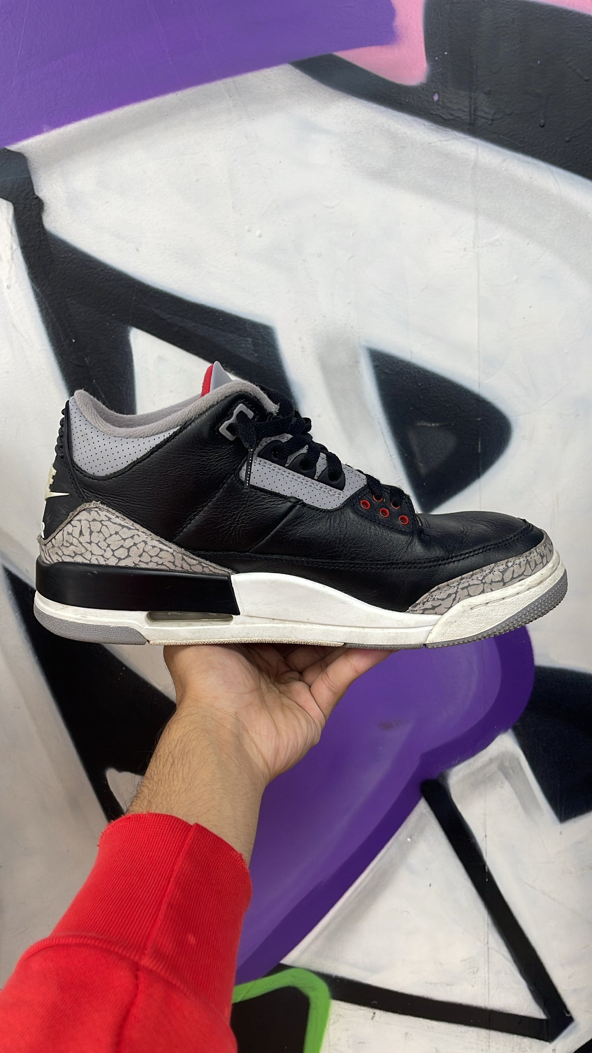 Jordan 3 Black Cement Reimagined Sneakers