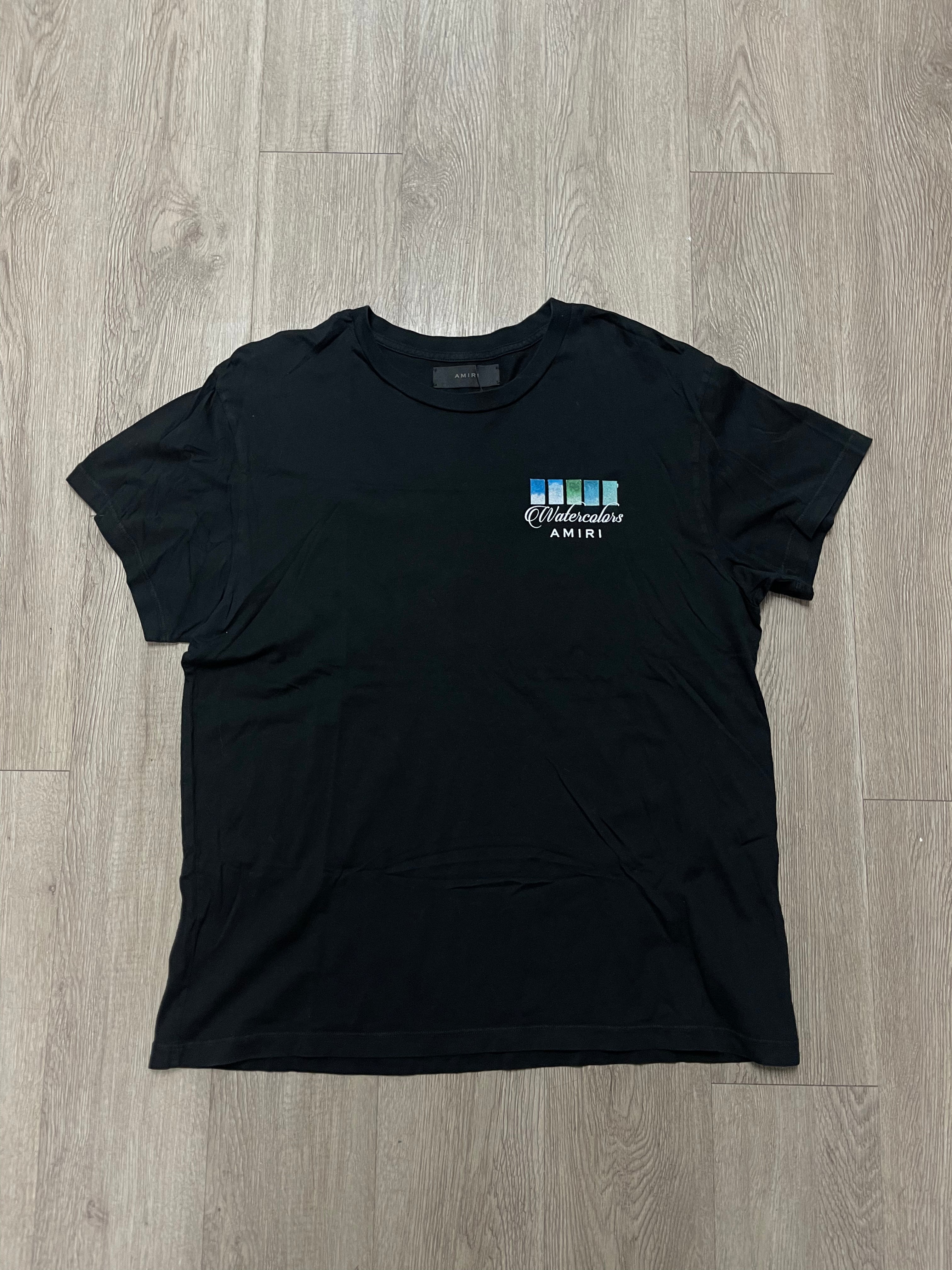 Amiri Black Watercolors Tee