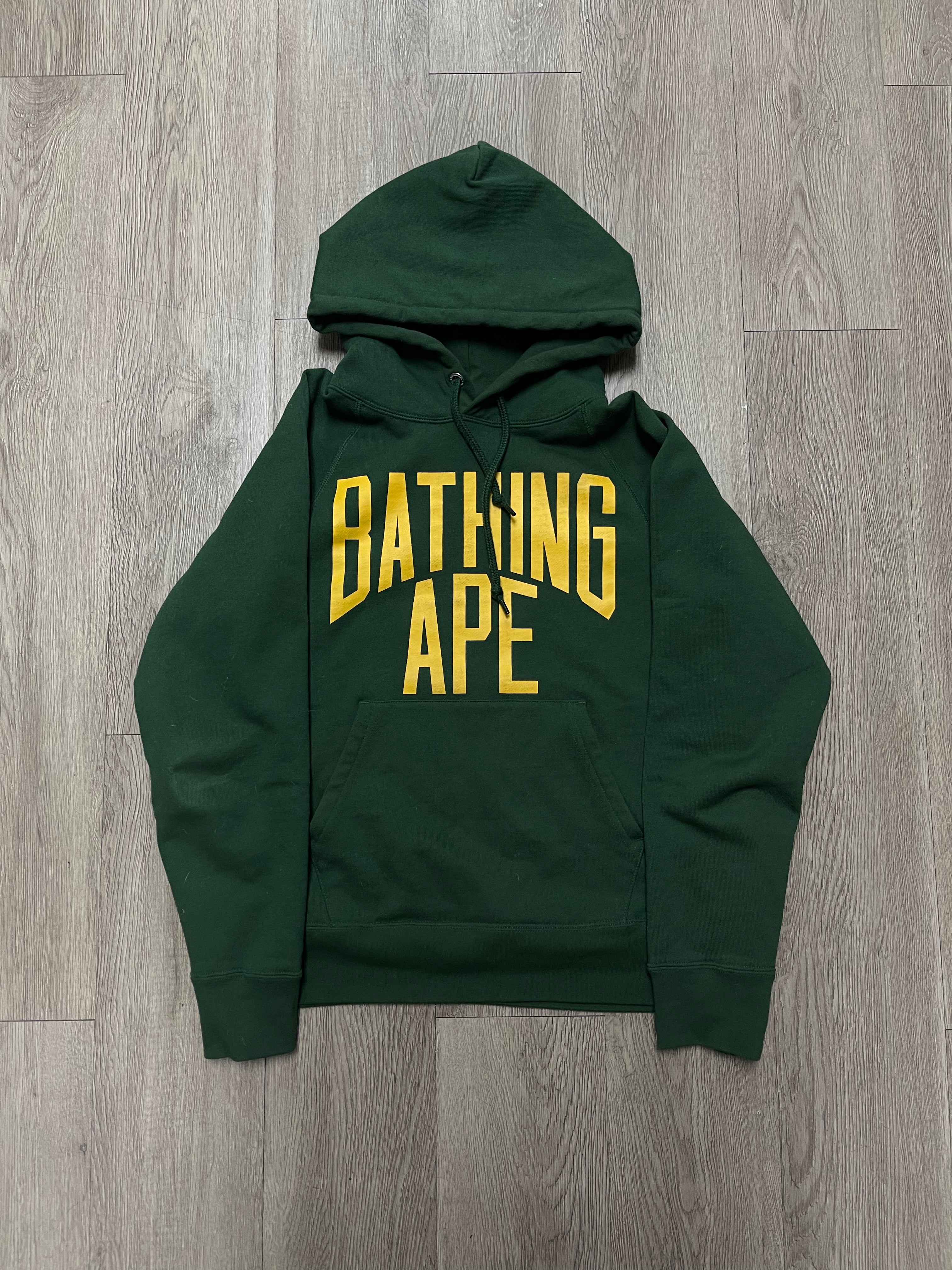 Bape Green Yellow Bathing Ape Hoodie