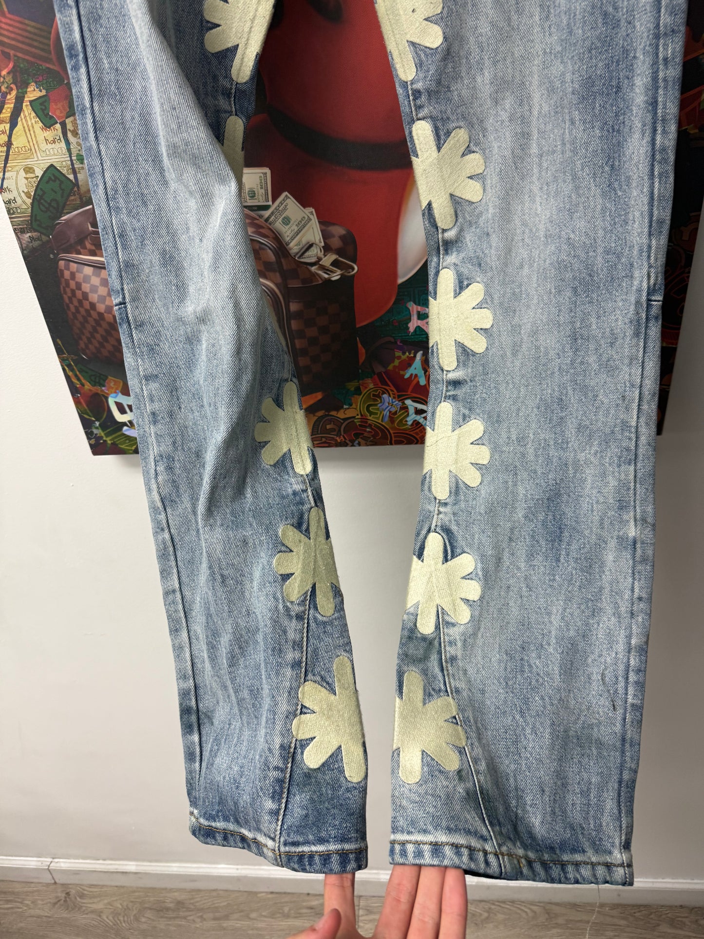 LOSTSHDWS Jeans Light Wash Bone Used