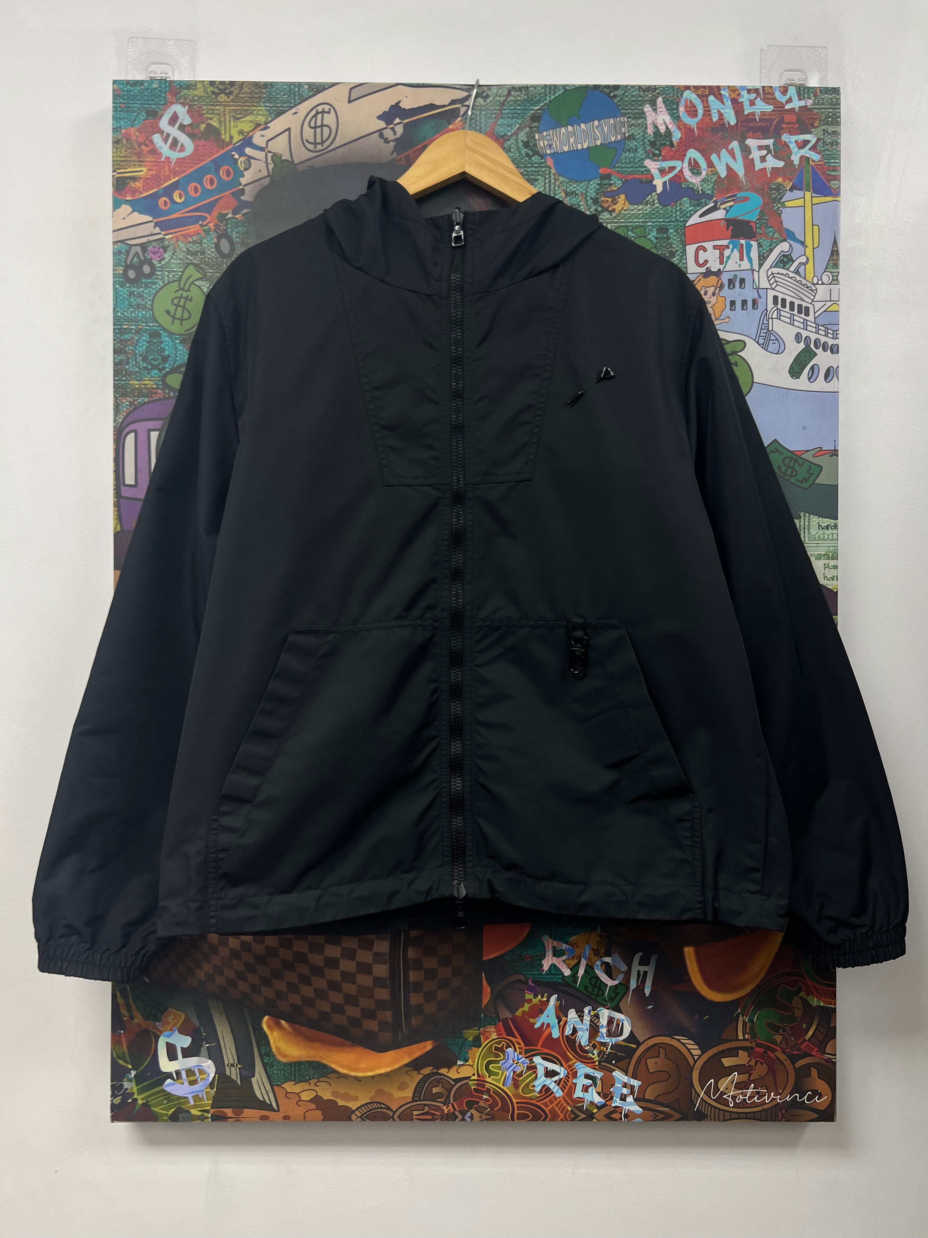 Louis Vuitton Black Monogram Windbreaker Jacket