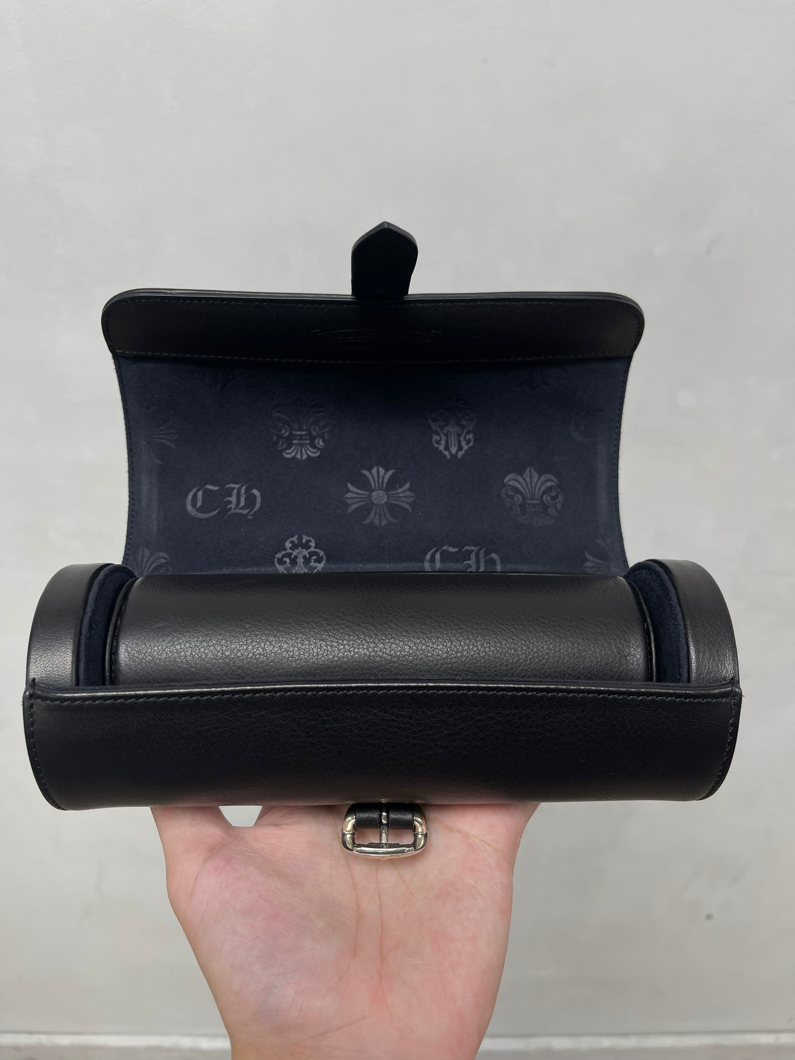Chrome Hearts Black Cemetery Watch Roll Accessories