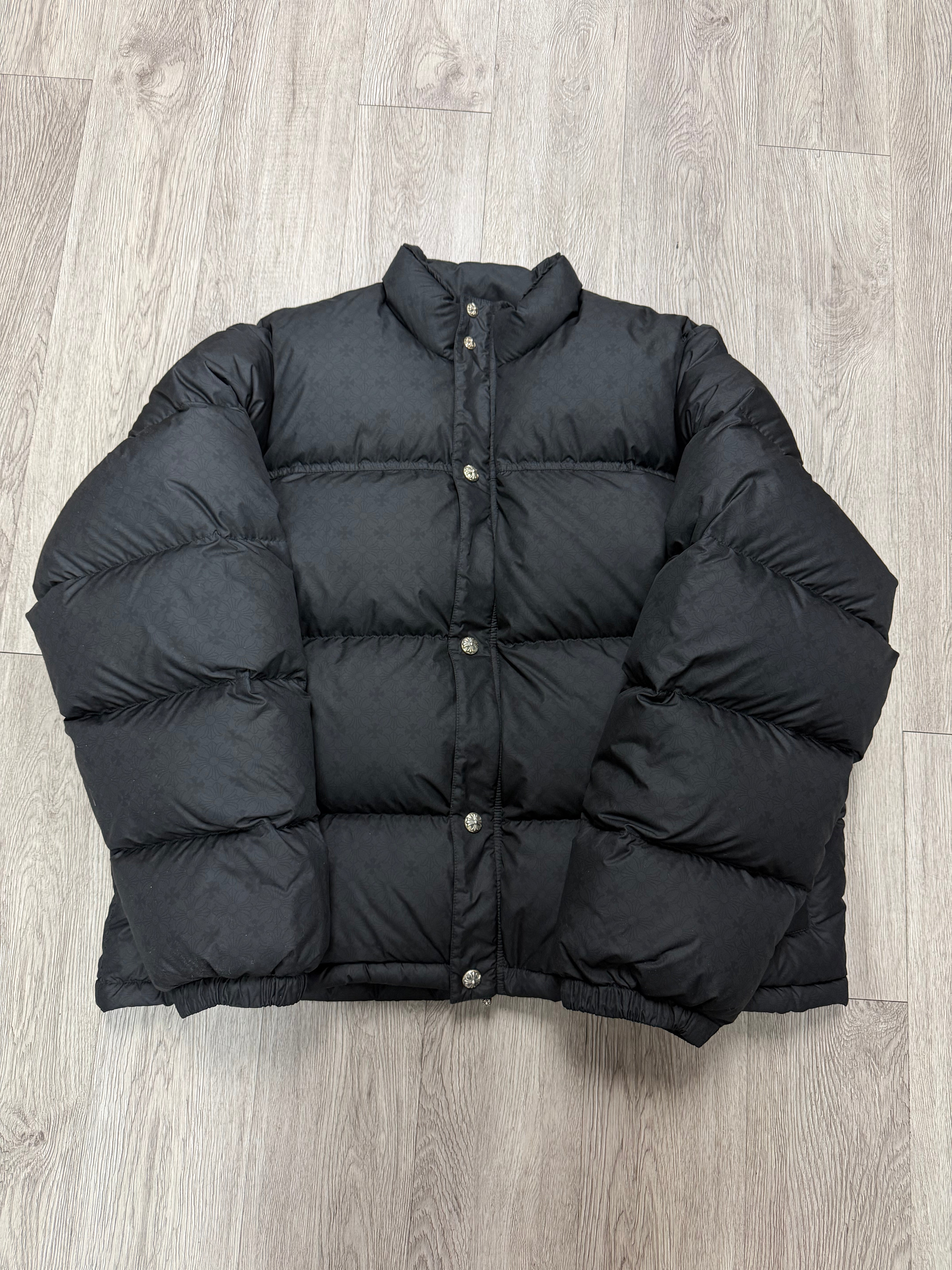 Chrome Hearts Monogram Puffer Jacket Black New XXL