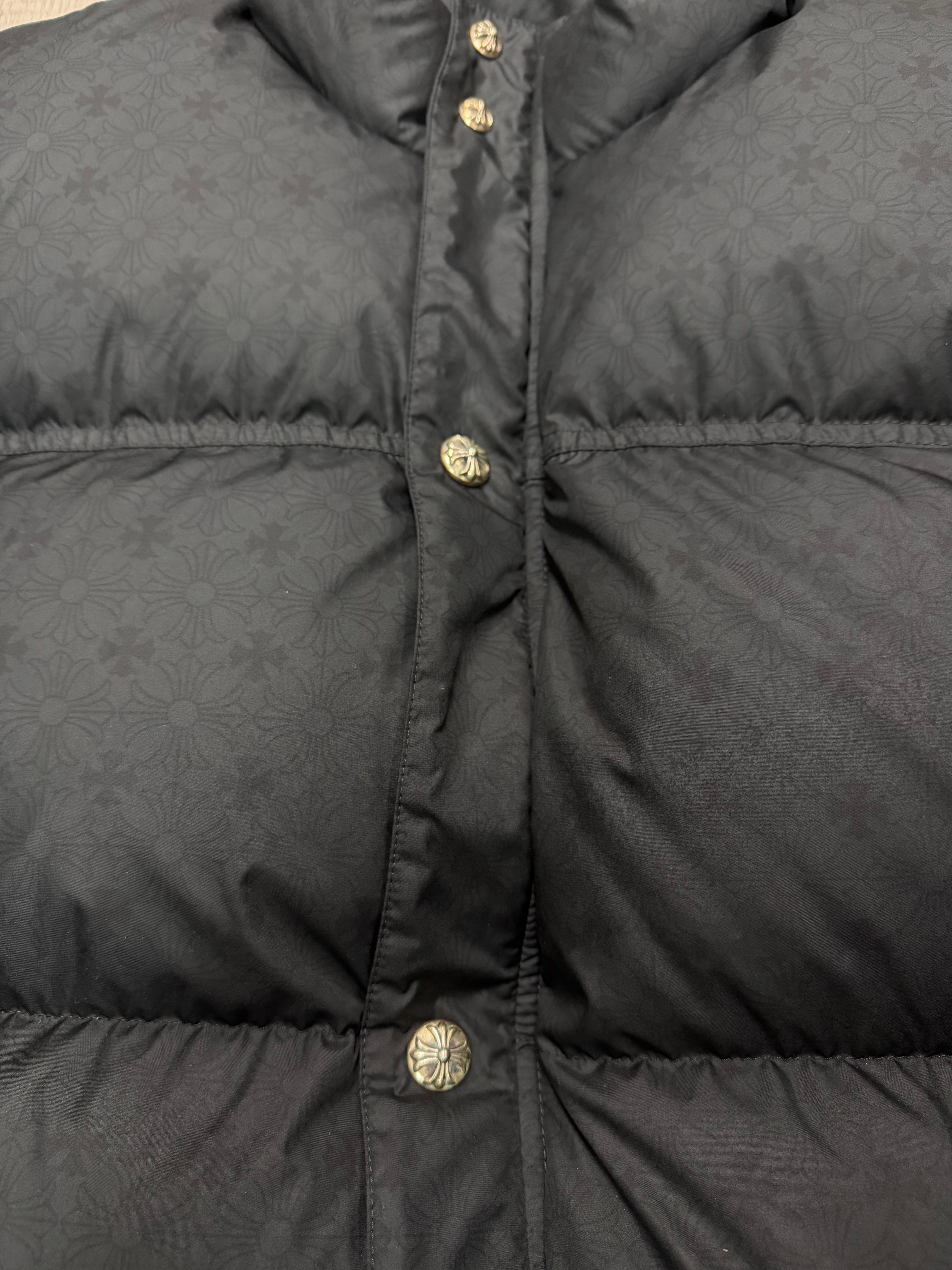 Chrome Hearts Monogram Puffer Jacket Black New XXL