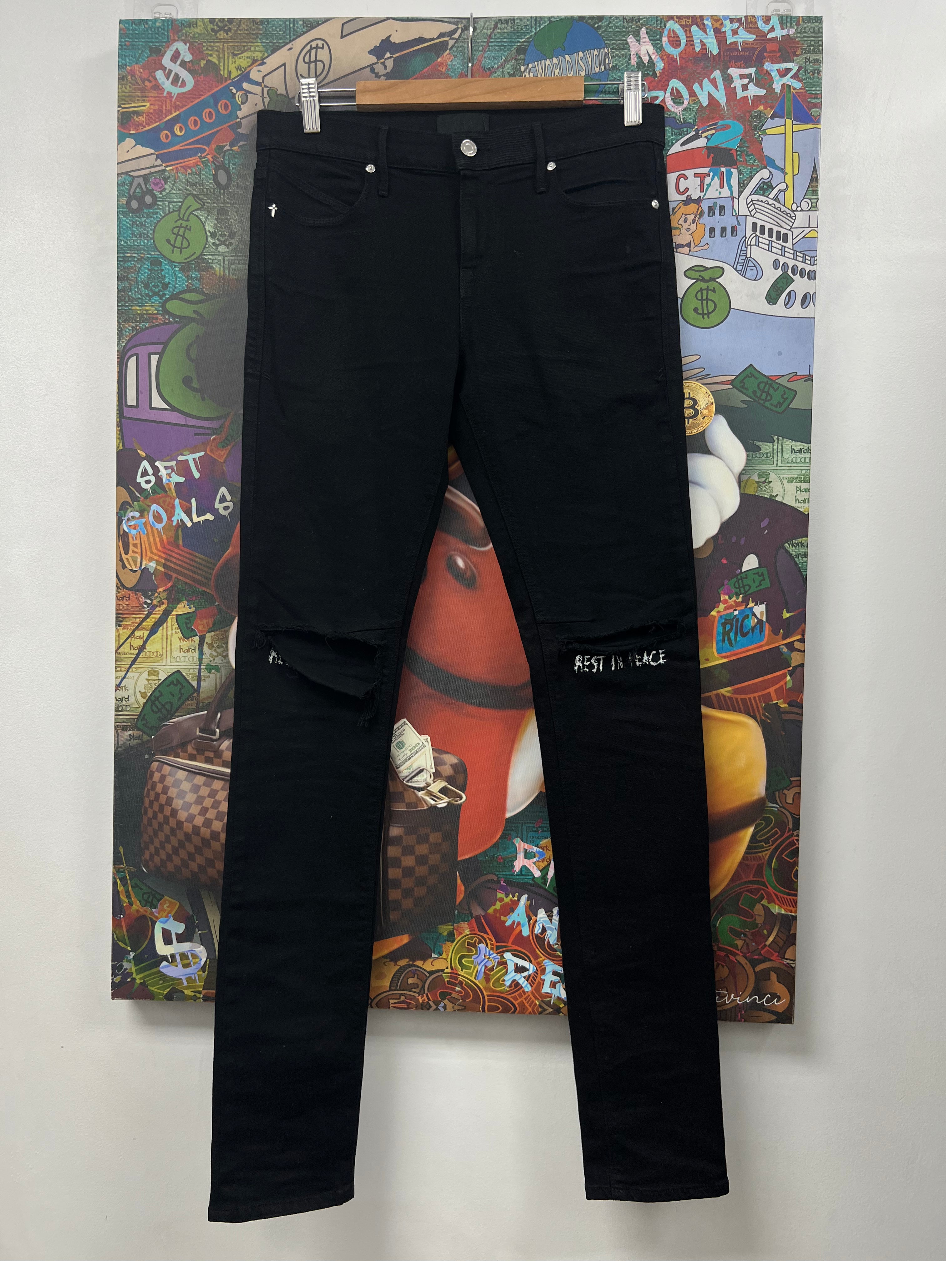RTA Black RIP Ripped Jeans