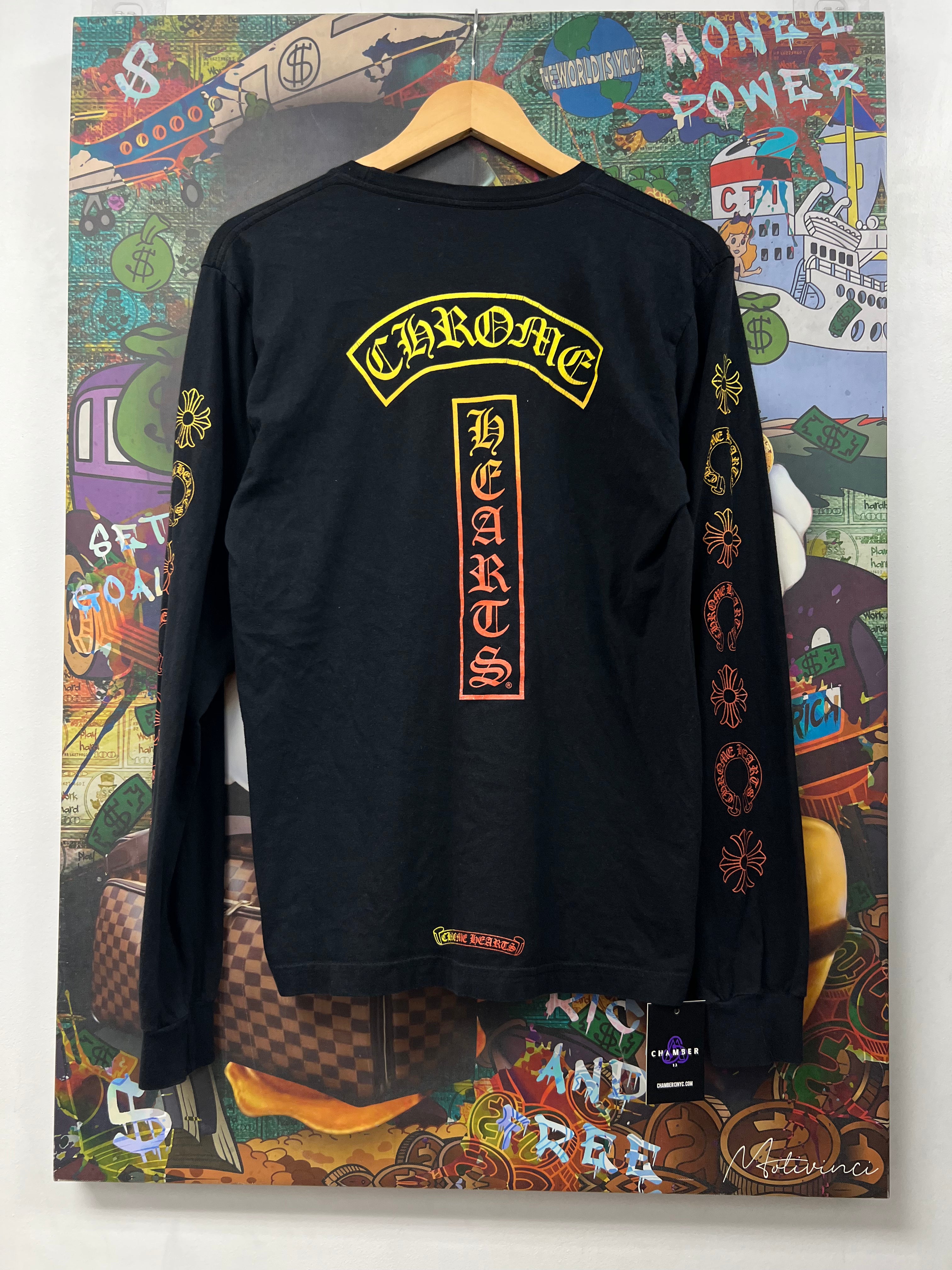 Chrome Hearts Black Gradient T-Bar Long Sleeve