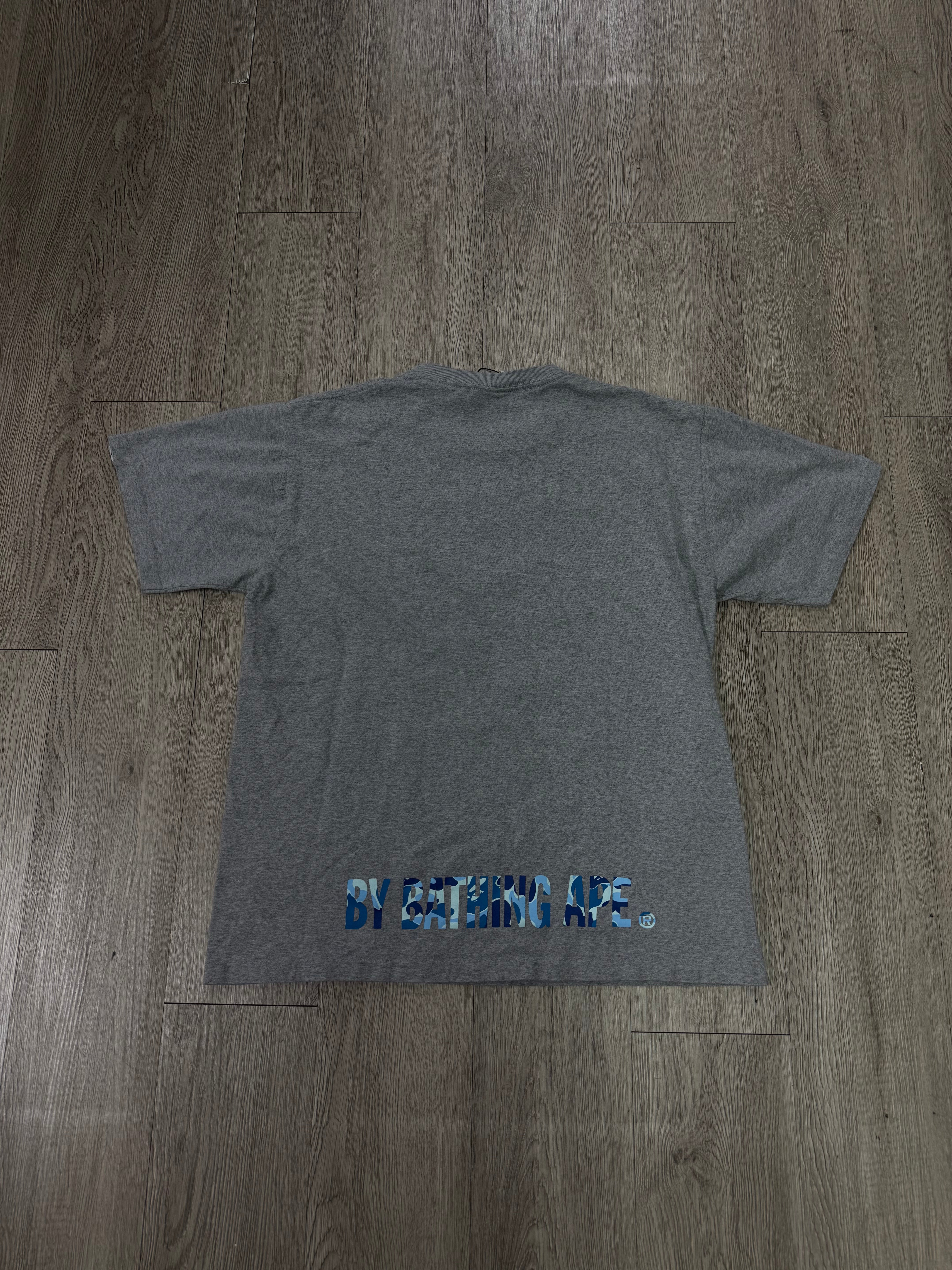 BAPE Grey Blue Camo Bapesta Tee