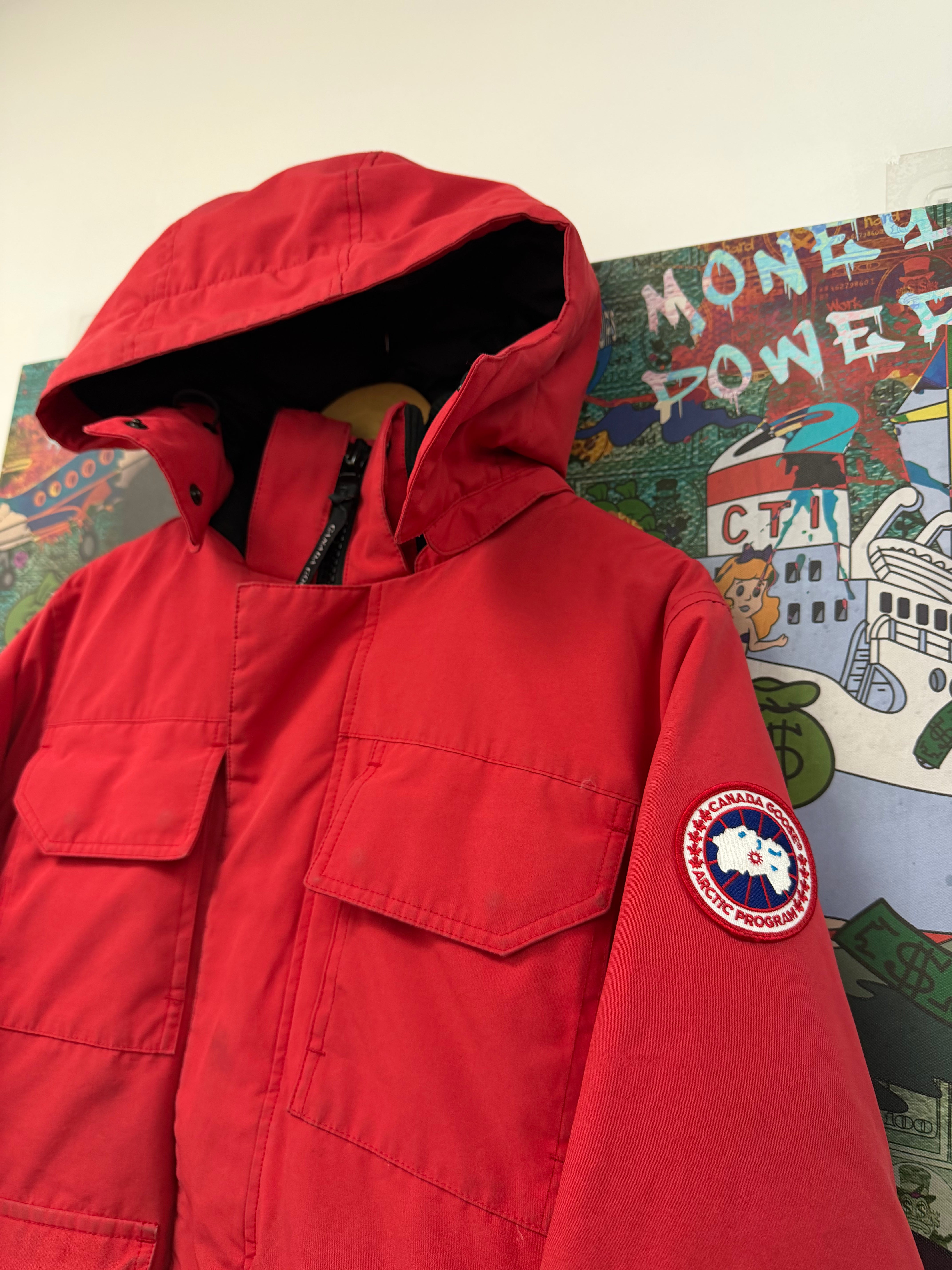 Canada Goose Red Parka Jacket